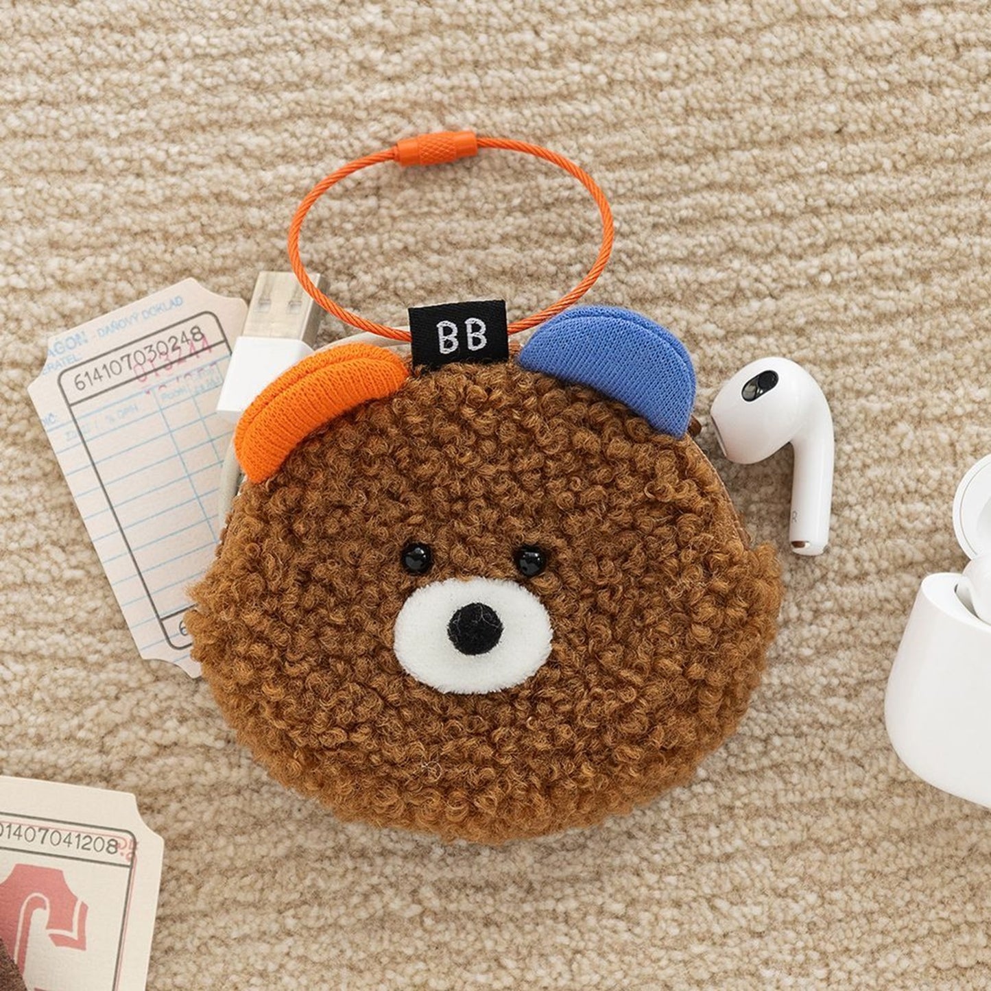 ブランチブラザー 韓国 キャラクター AirPods pro ケース AirPods ケース ポーチ キーリング付き 4つのかわいいデザイン