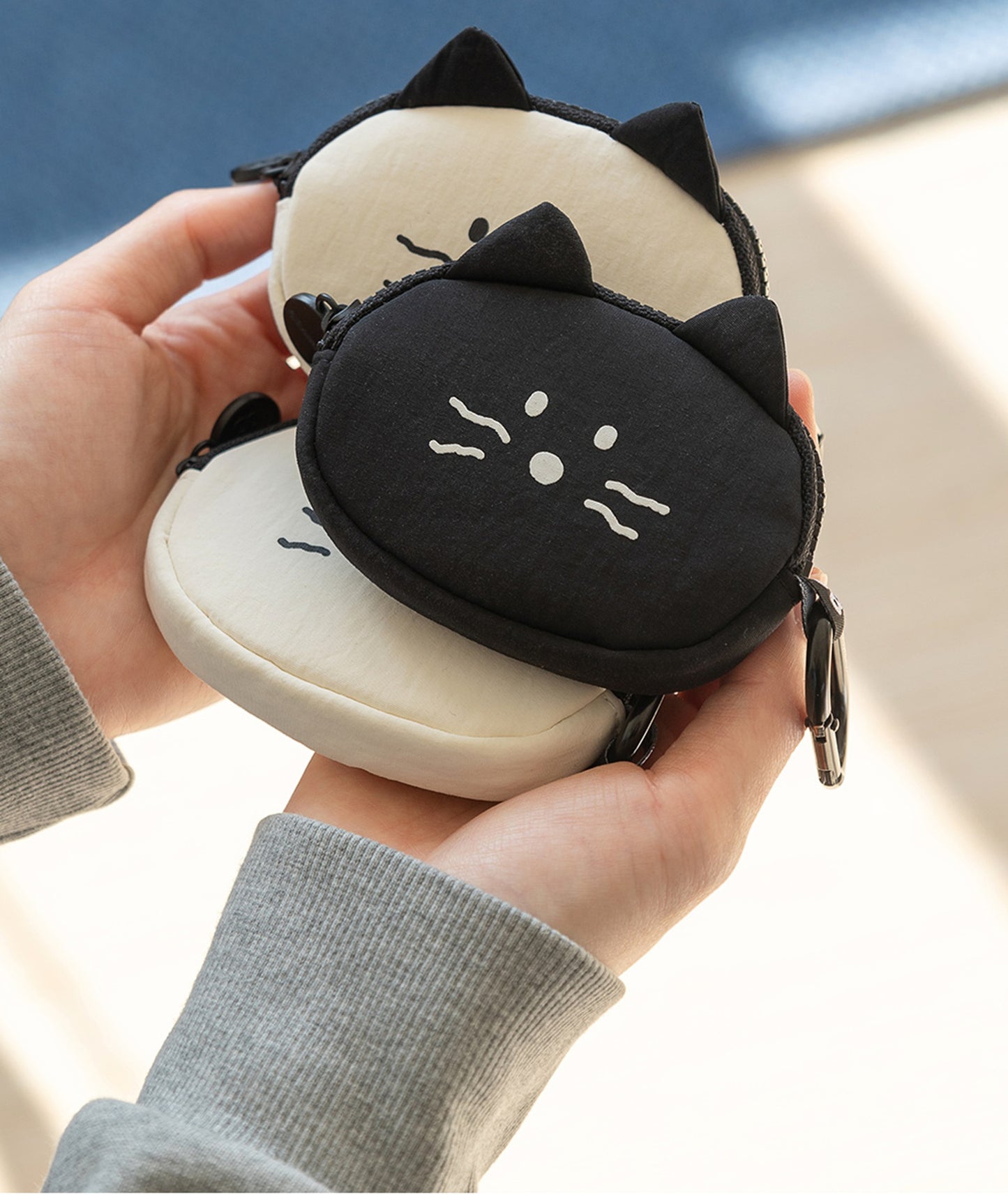 ブランチブラザー 韓国 airpods pro ケース AIRPODSケース かわいい猫デザイン イヤホンポーチ コインケース 小銭入れ 多機能 ふわふわ収納ポーチ