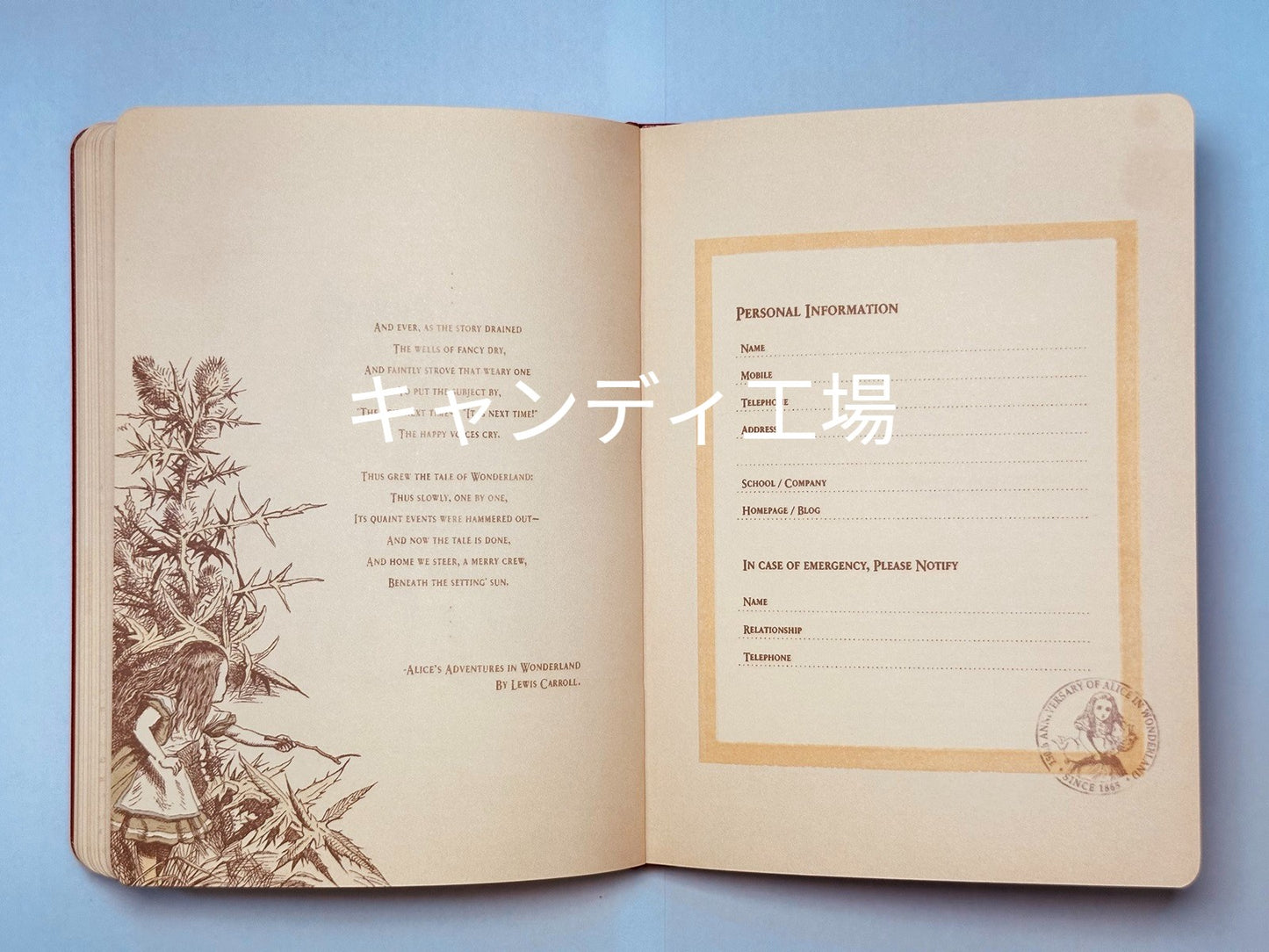 7321デザイン 2025 手帳 韓国 不思議の国のアリス 150周年記念 手帳 フリーダイアリー スケジュール帳 ダイアリー システム手帳 マンスリー ウィークリー 手帳 フリープランナー 日付フリー