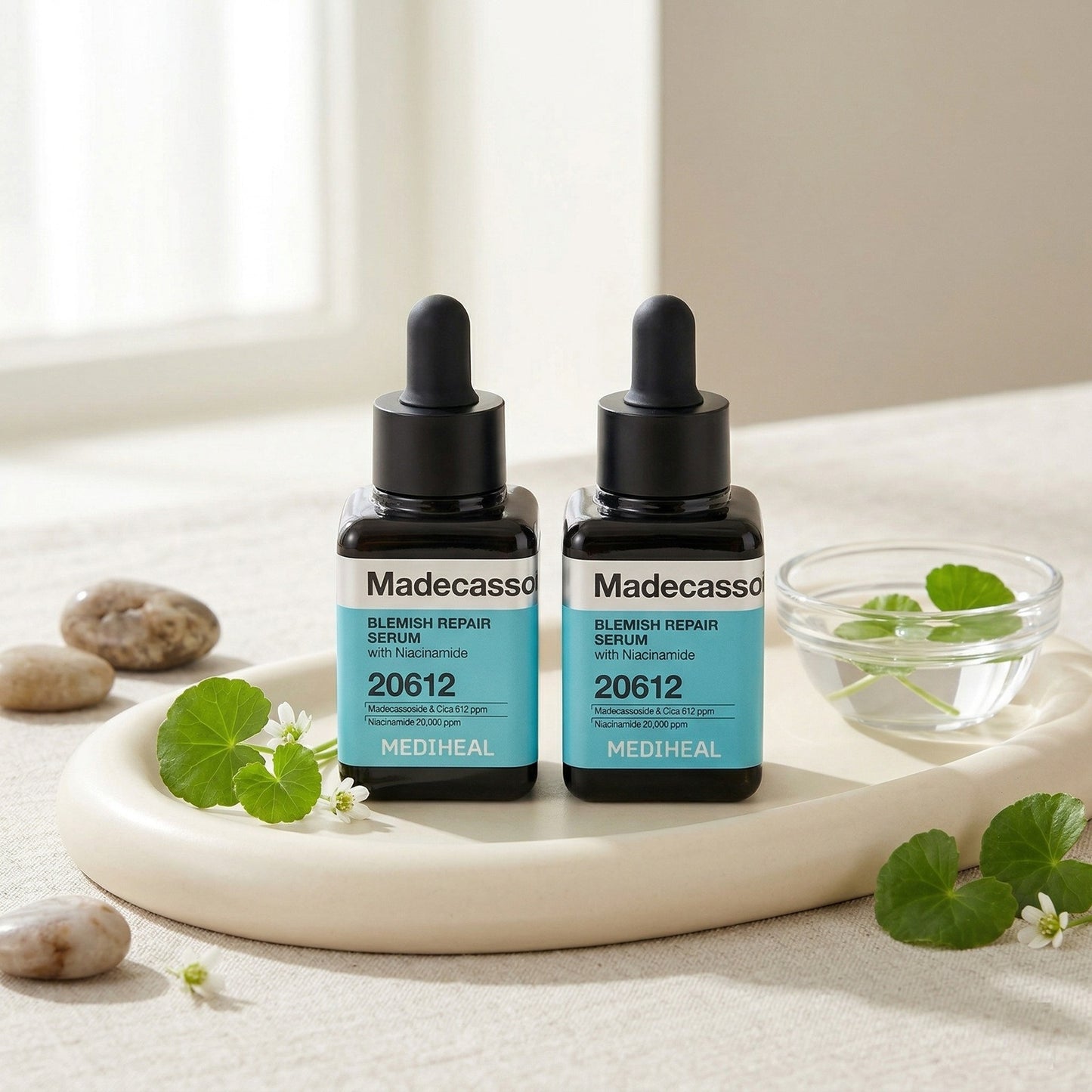 メディヒール MEDIHEAL マデカソサイド ブレミッシュリペアセラム 1+1セット (40ml×2本) 美容液 ナイアシンアミド 韓国コスメ 正規品