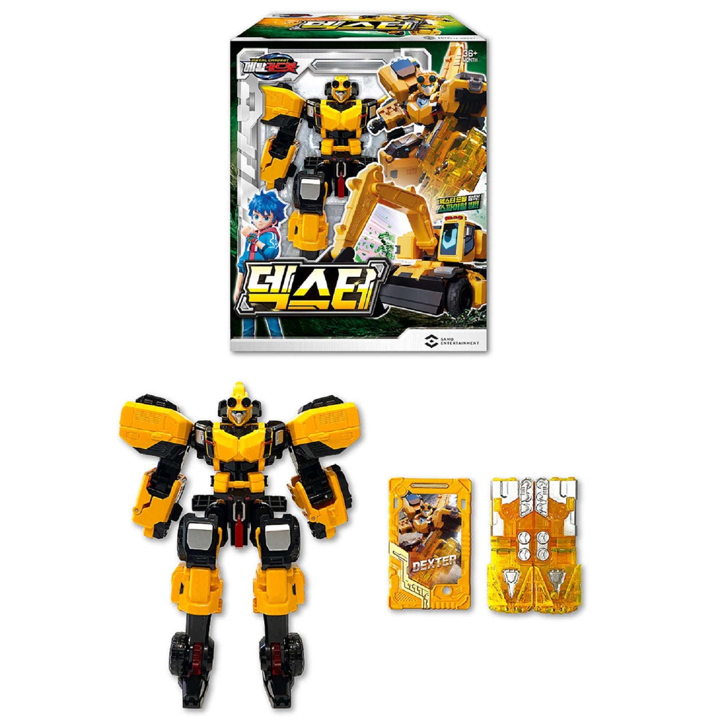 メタルカードボット デクスター 韓国変身ロボットビヒクルアクションフィギュア玩具 Metal CardBot Dexter