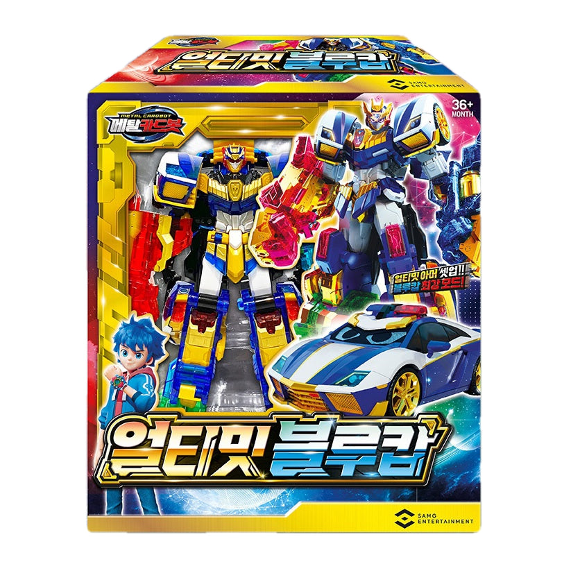 メタルカードボット アルティメットブルーコップ 韓国変身ロボットビヒクルアクションフィギュア玩具 Metal Cardbot Ultimate BlueCop