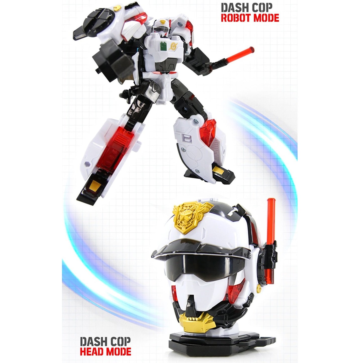 ミニ特攻隊 ミニフォース ダッシュコップ ダッシュカプ 最強警察シリーズ 変身ロボット玩具 Miniforce Dash Cop