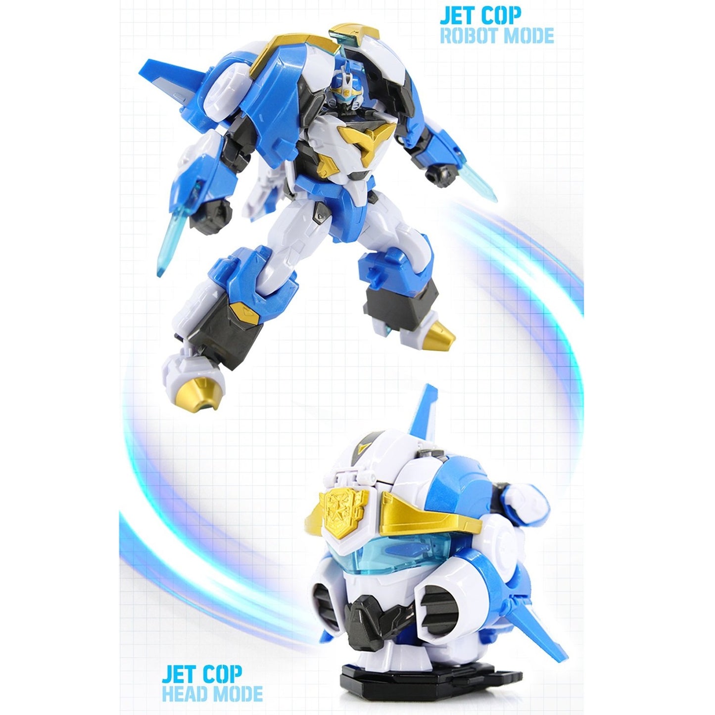 ミニ特攻隊 ミニフォース ジェットコップ ジェットカプ 最強警察シリーズ 変身ロボット玩具 Miniforce Jet Cop