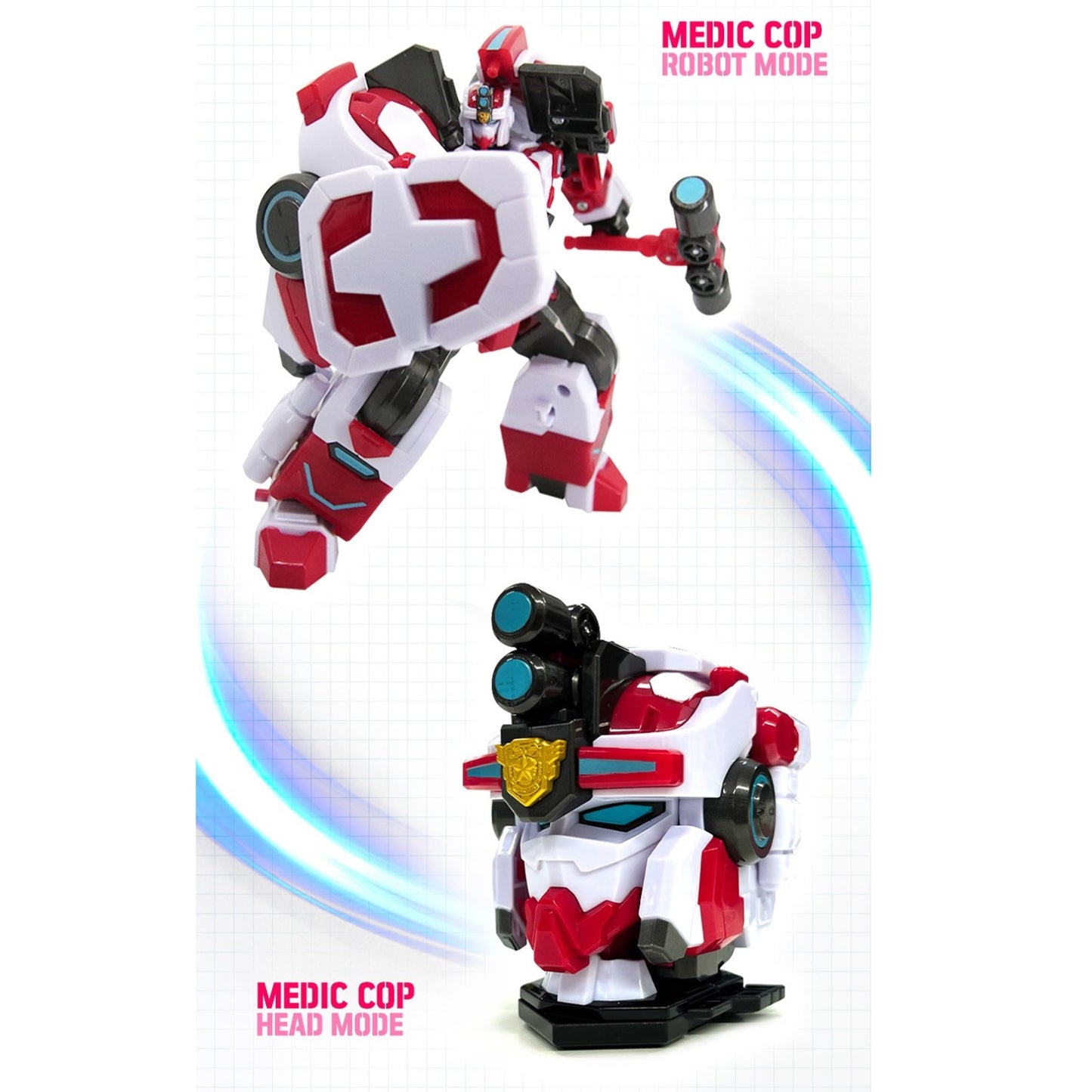 ミニ特攻隊 ミニフォース メディックコップ メディックカプ 最強警察シリーズ 変身ロボット玩具 Miniforce Medic Cop