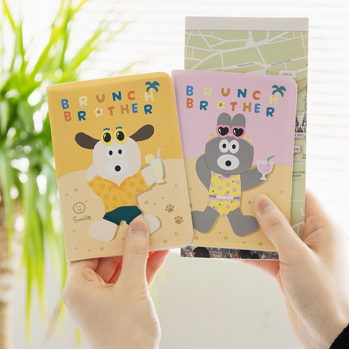 ブランチブラザー パスポートケース 韓国 かわいい キャラクター ブランド (10種類のキャラクター)