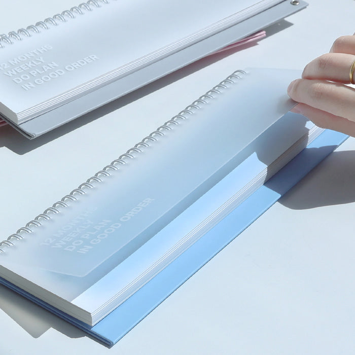 ワーナディス 韓国 卓上 スタディプランナー 手帳 ノート 万年型 12ヶ月使用可能 コンパクト 機能的デザイン