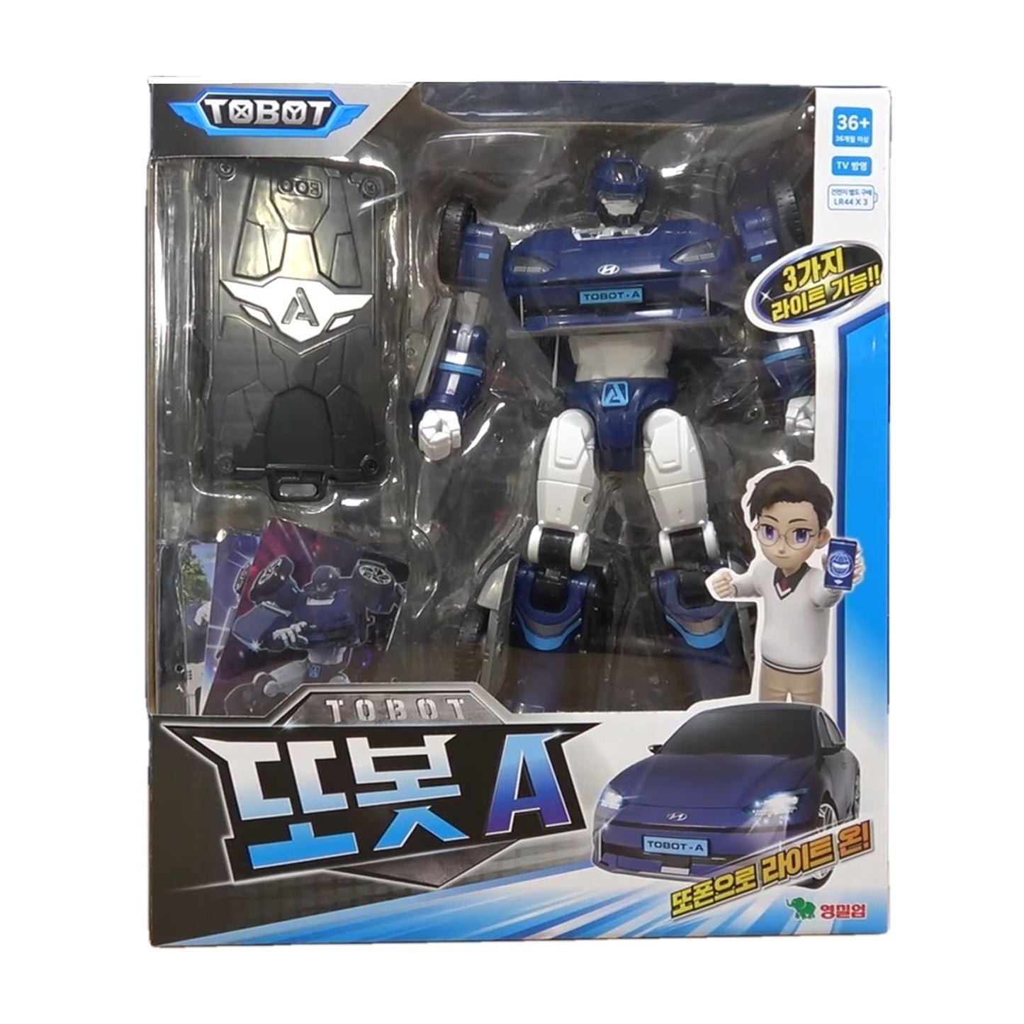 トボット A 韓国変身ロボット ビヒクルアクションフィギュア玩具 Tobot A