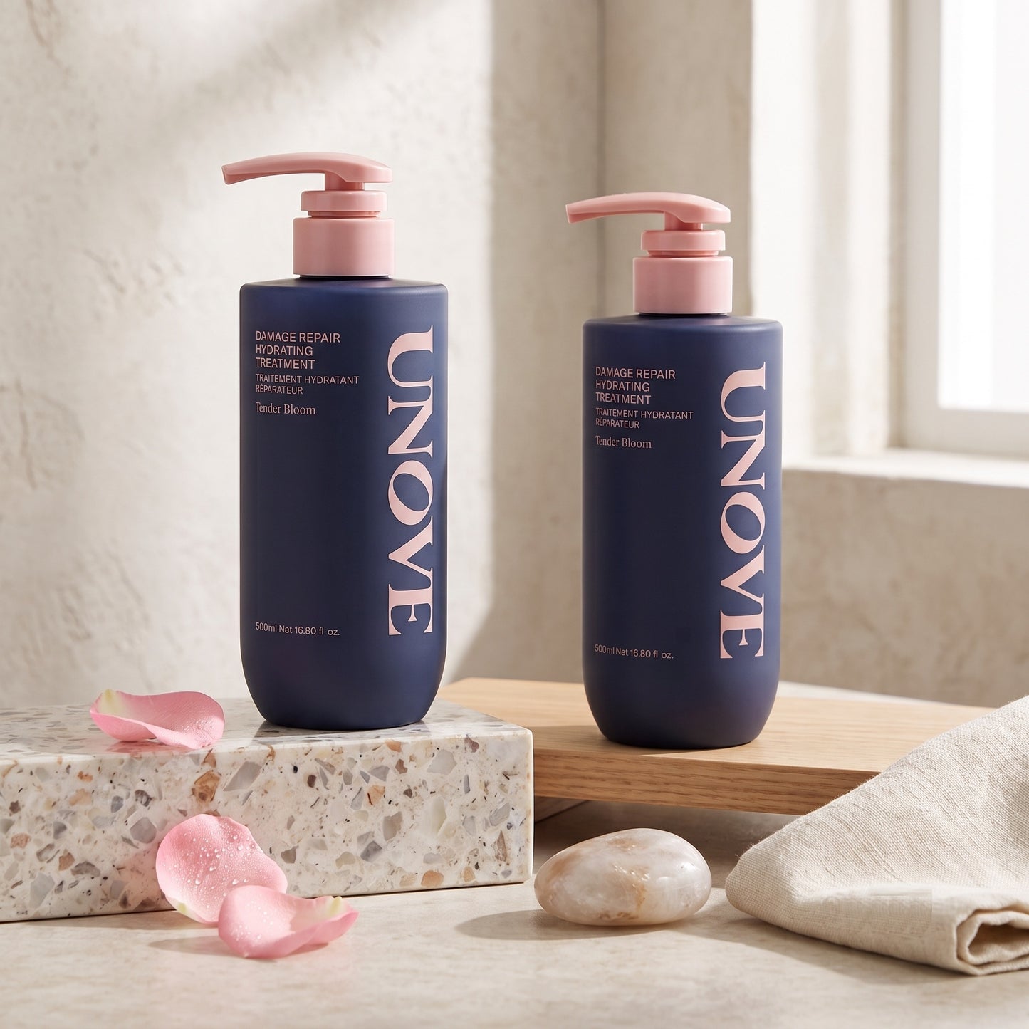 UNOVE アノブ ダメージリペア ハイドレーティング トリートメント テンダーブルーム 500ml×2本 合計1000ml 洗い流すトリートメント ヘアパック ダメージケア 保湿 韓国ヘアケア