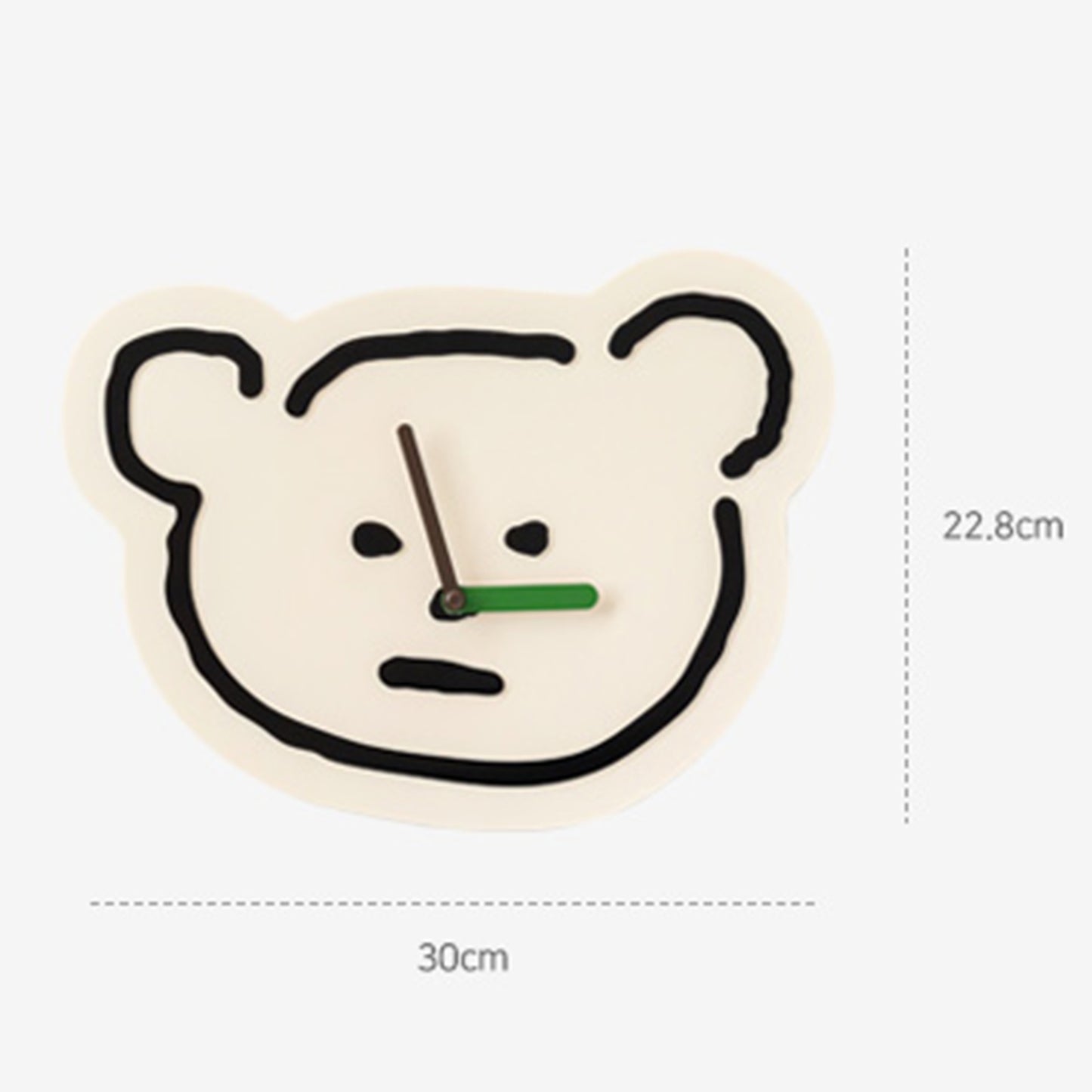ブランチブラザー 韓国 くま キャラクター 掛け時計 壁掛け時計 無音 ベア インテリア時計 おしゃれ シンプルデザイン 静音 ユニーク 可愛い 時計 数字なし