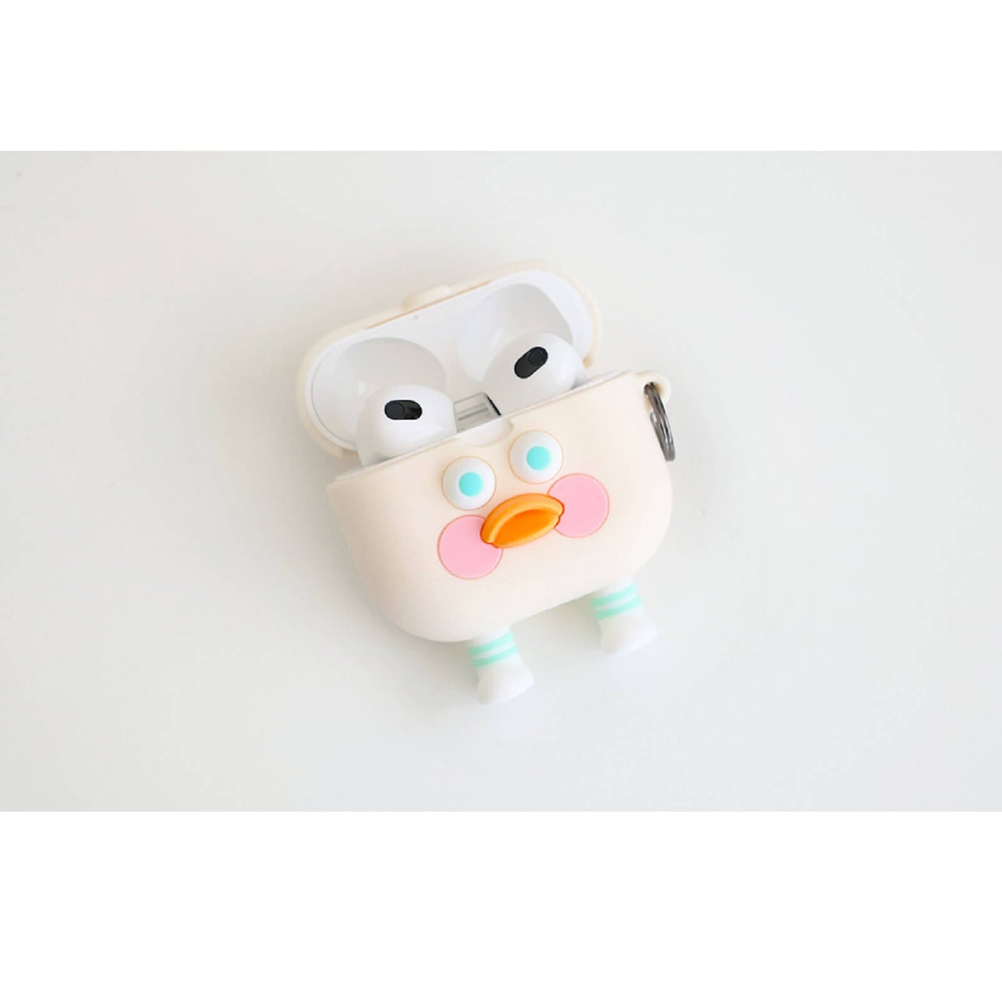 ブランチブラザー 食パンアヒル韓国キャラクターイラスト AirPods 第3世代 互換シリコーンケースカバー