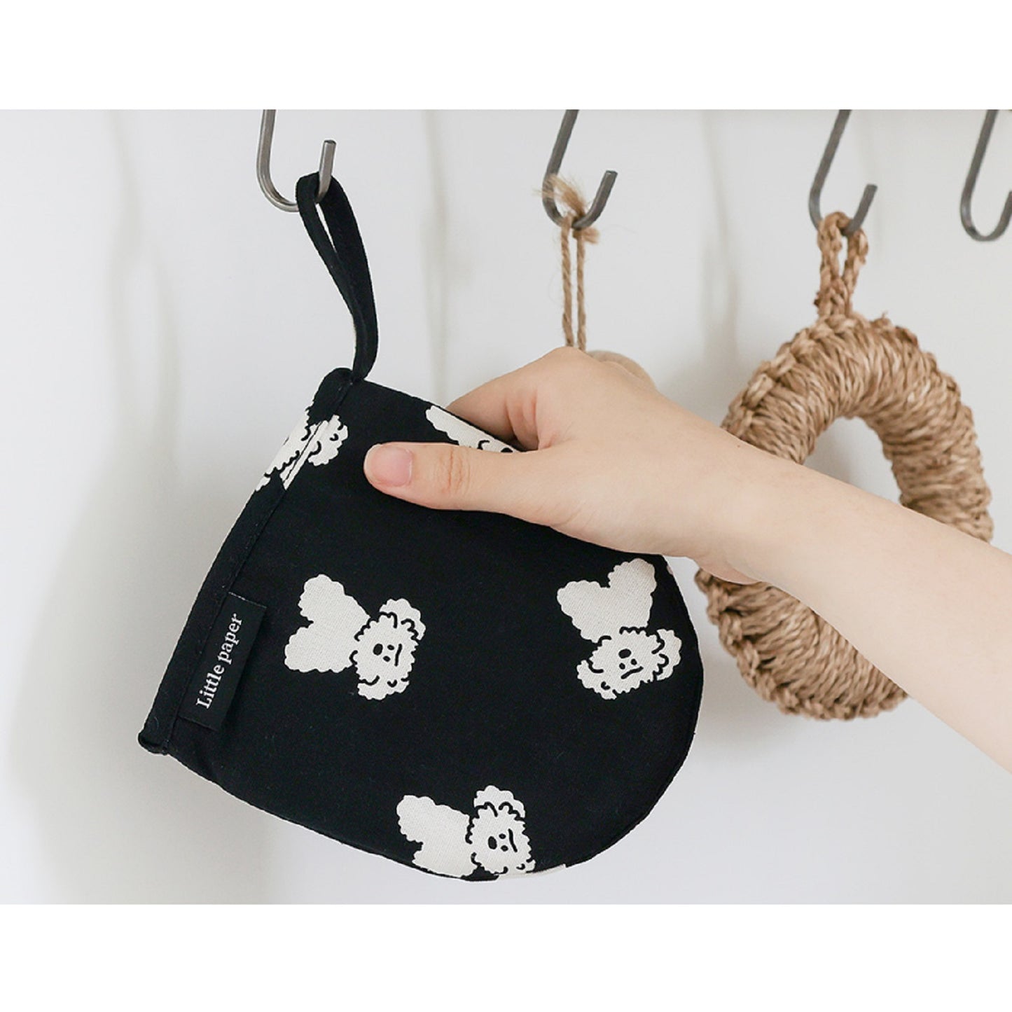 リトルペーパー韓国子犬キャラクターイラストキッチン台所キッチングローブ耐熱グローブ手袋