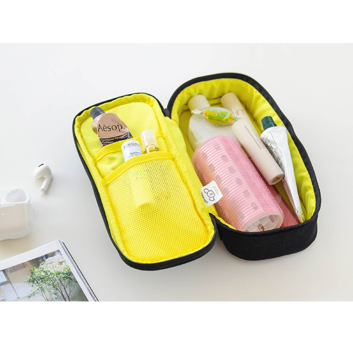 ロマネ リトルペーパー 韓国子犬キャラクター全開大型ペンケースポーチ 筆筒