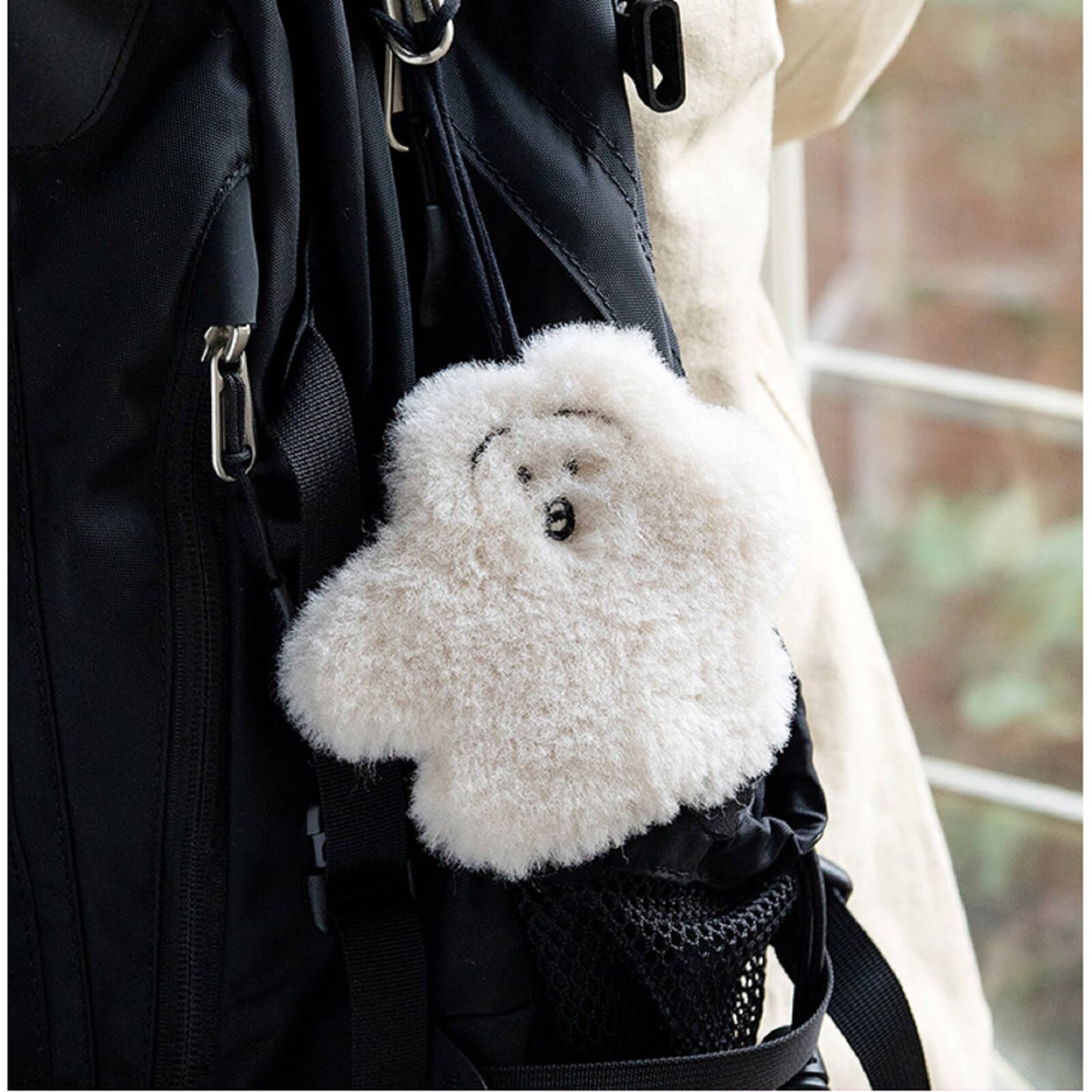 リトルペーパー ペンギン韓国キャラクターキーリングキーホルダーバッグポーチリングアクセサリー