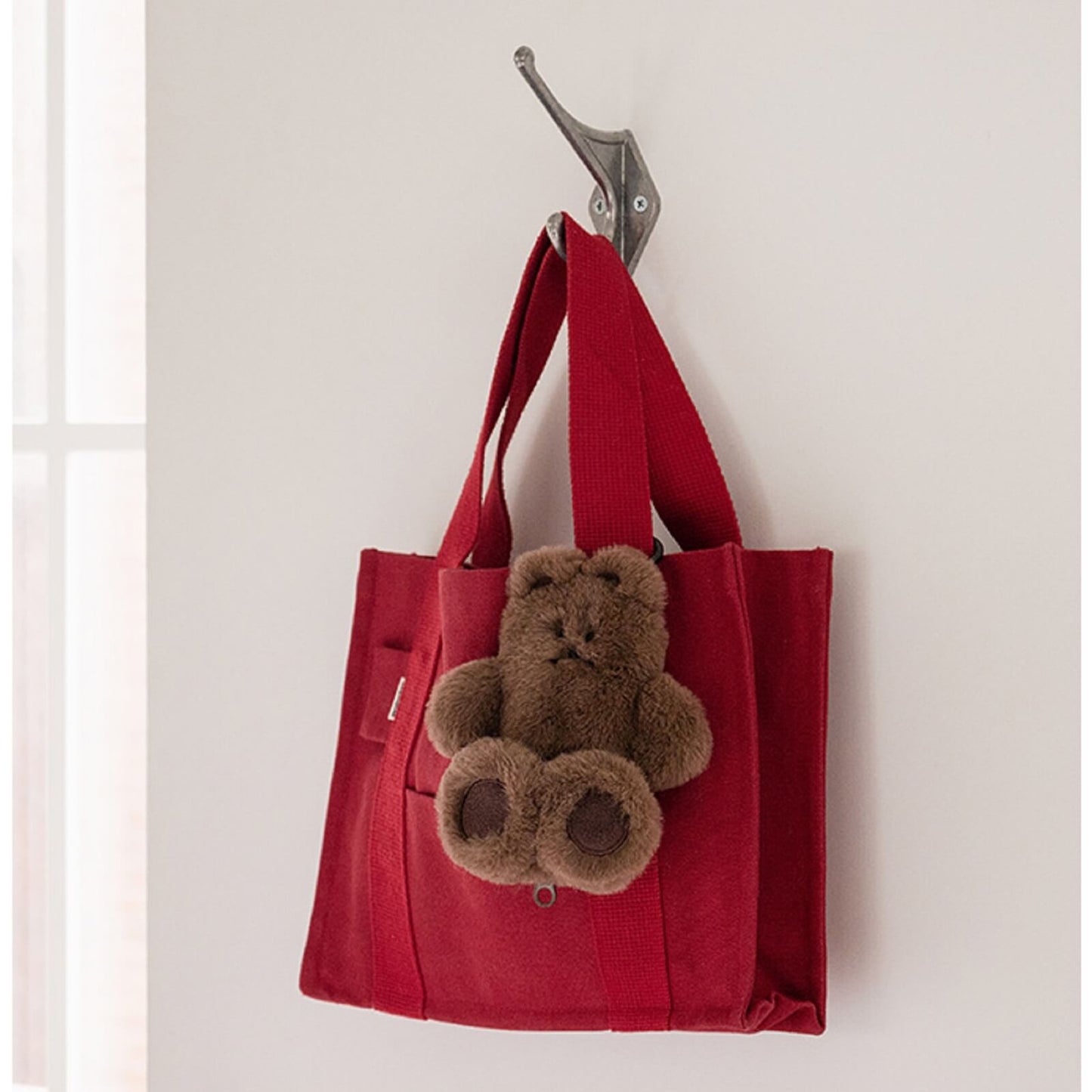 ドナトドナト ベアクマ韓国キャラクターポーチケースキーリングキーホルダーバッグポーチリングアクセサリー