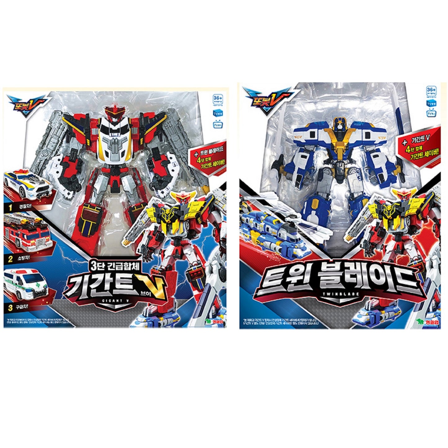 トボット ギガント V + ツインブレード セット 変身トランスフォーメーション 韓国変身ロボット Tobot Gigant V Twin Blade