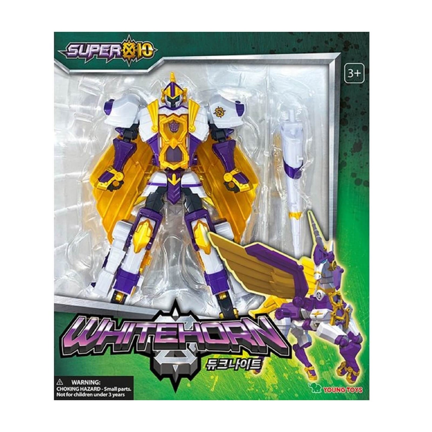 スーパーテン ホワイトホーン デュークナイト 韓国変身ロボットおもちゃ玩具 Super10 Whitehorn Duke Knight