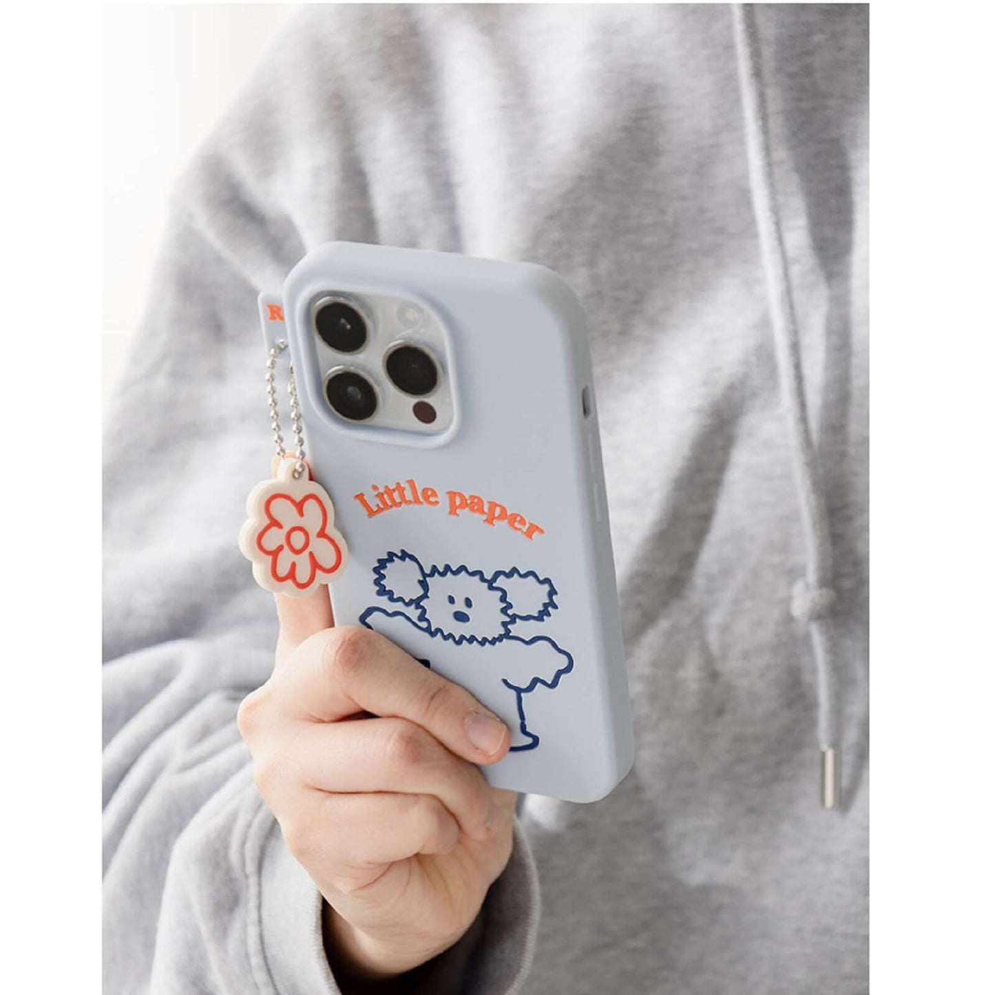 リトルペーパー 韓国子犬キャラクターiPhone 14 iPhone 14 Pro互換シリコンケース