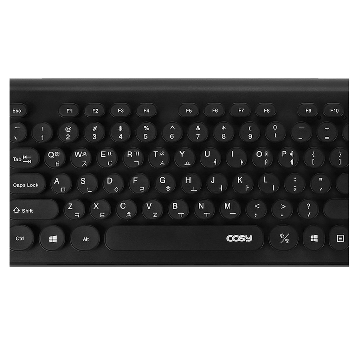 Cosy KB3372 カイレトロ 韓国語有線キーボード ハングル キーボード メンブレンUSBタイプ104キー