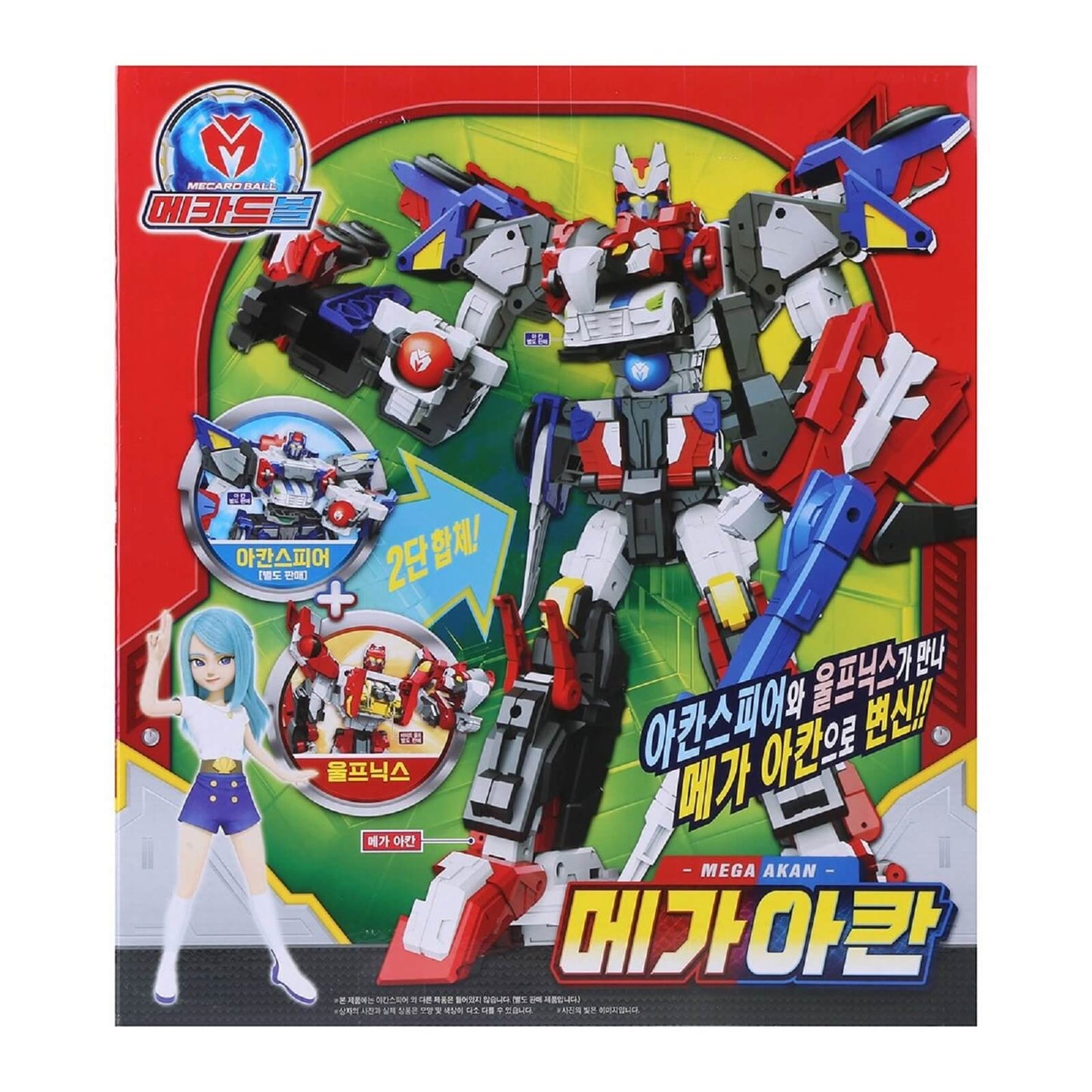 メカードボール ウルフニックスフェニックスイーグル韓国変身ロボット玩具 Mecardball Wolfnix