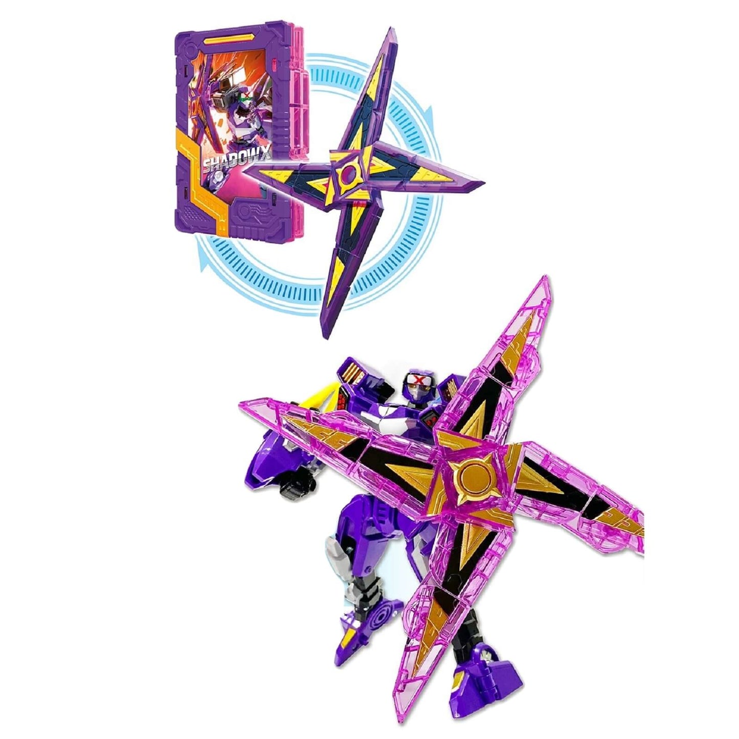 メタルカードボット シャドーX 韓国変身ロボットビヒクルアクションフィギュア玩具 Metal CardBot Shadow X