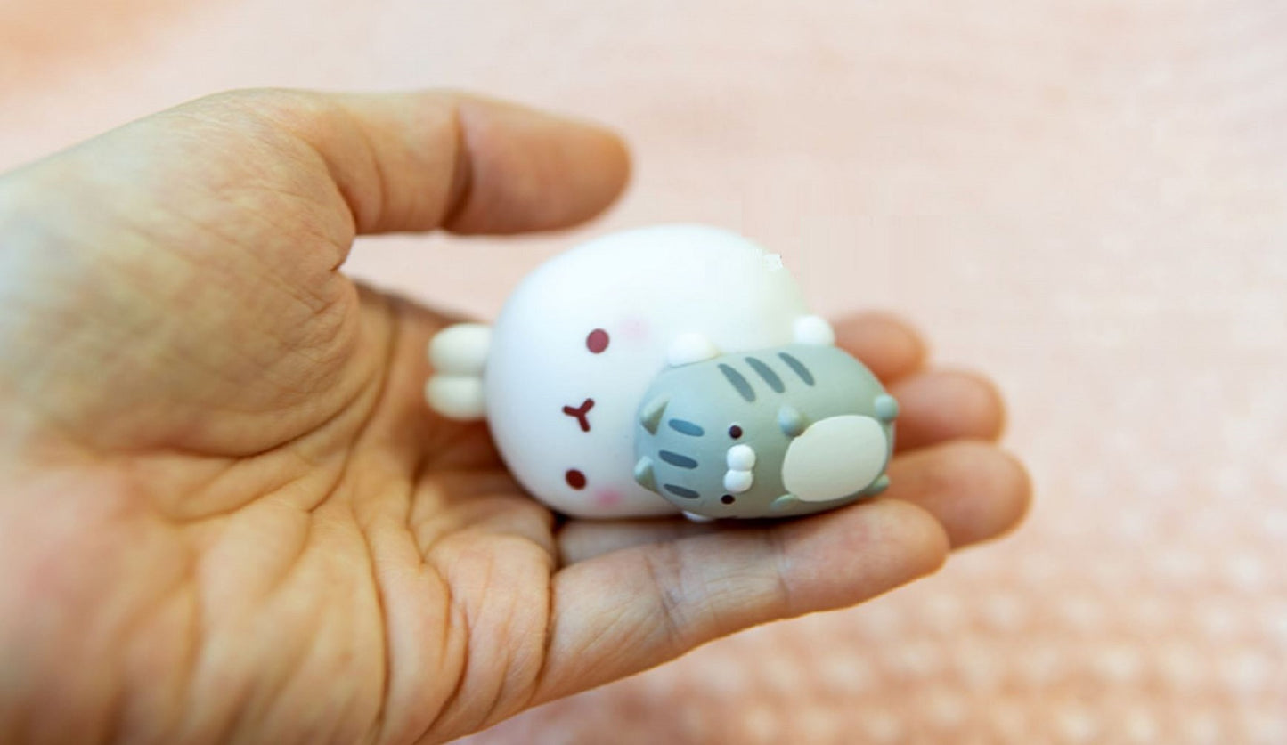 モルラン ミニサイズフィギュア5種セットだるい日曜日韓国キャラクター おもちゃ Molang
