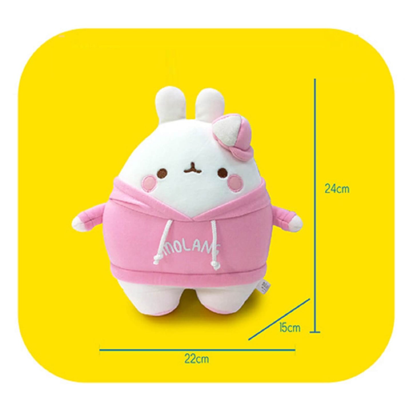 モルラン ミニキャップ帽子 韓国 ぬいぐるみ 人形 韓国キャラクター人形 24cm