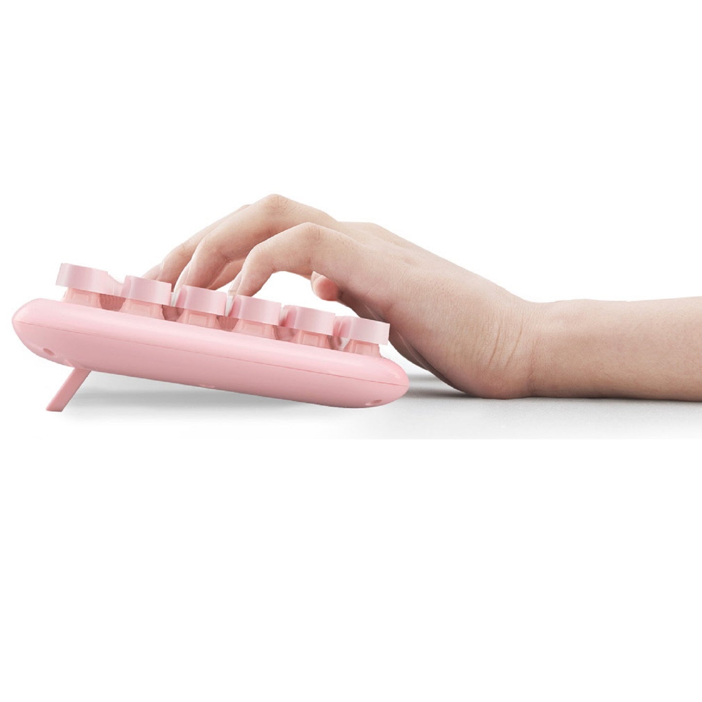 Actto KBD58P 韓国語タイプライター有線キーボード ハングル キーボード USB メンブレン(ピンク)