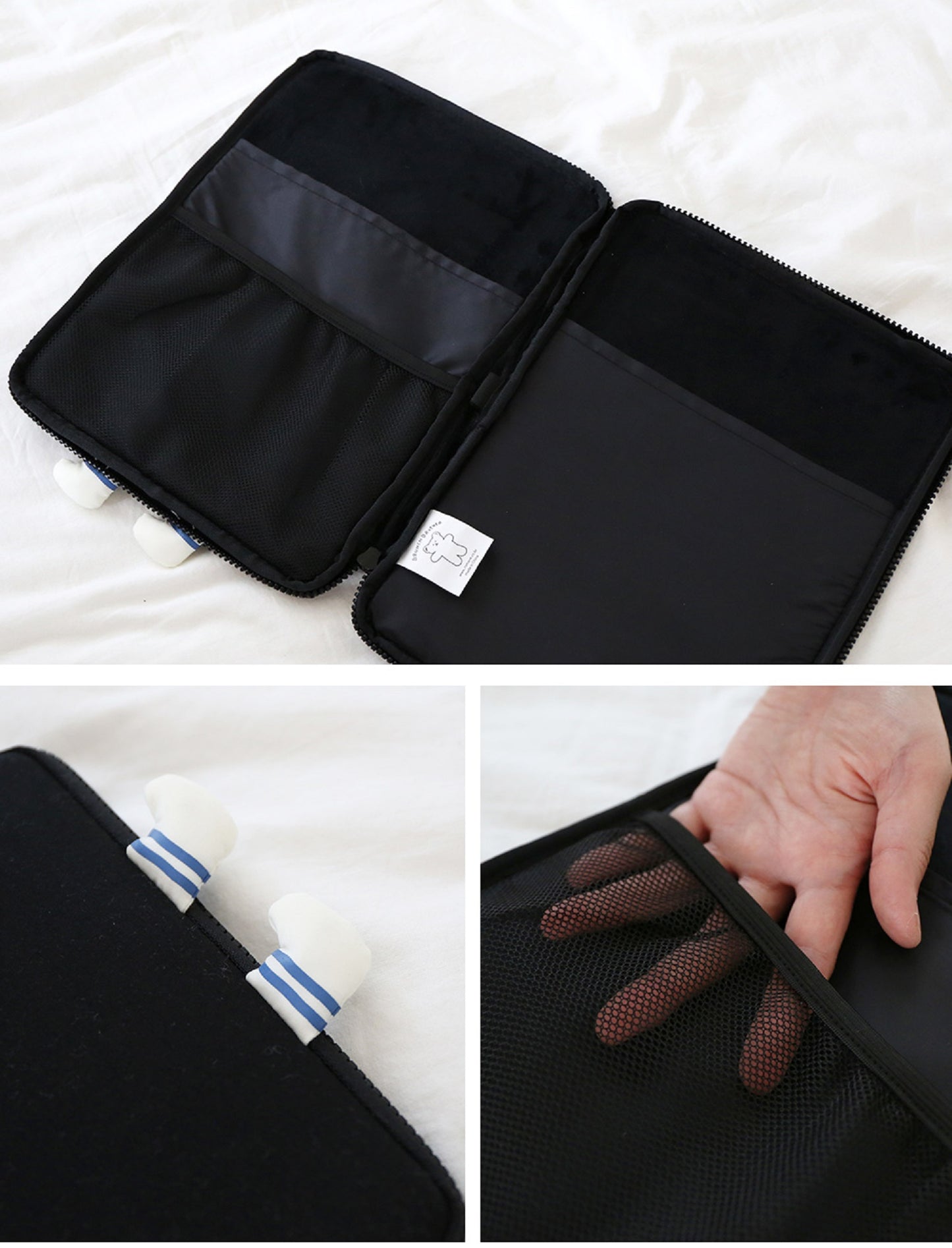 ロマネ Brunch Brother ポンポン韓国 iPad ポーチバック (スリムタイプ)