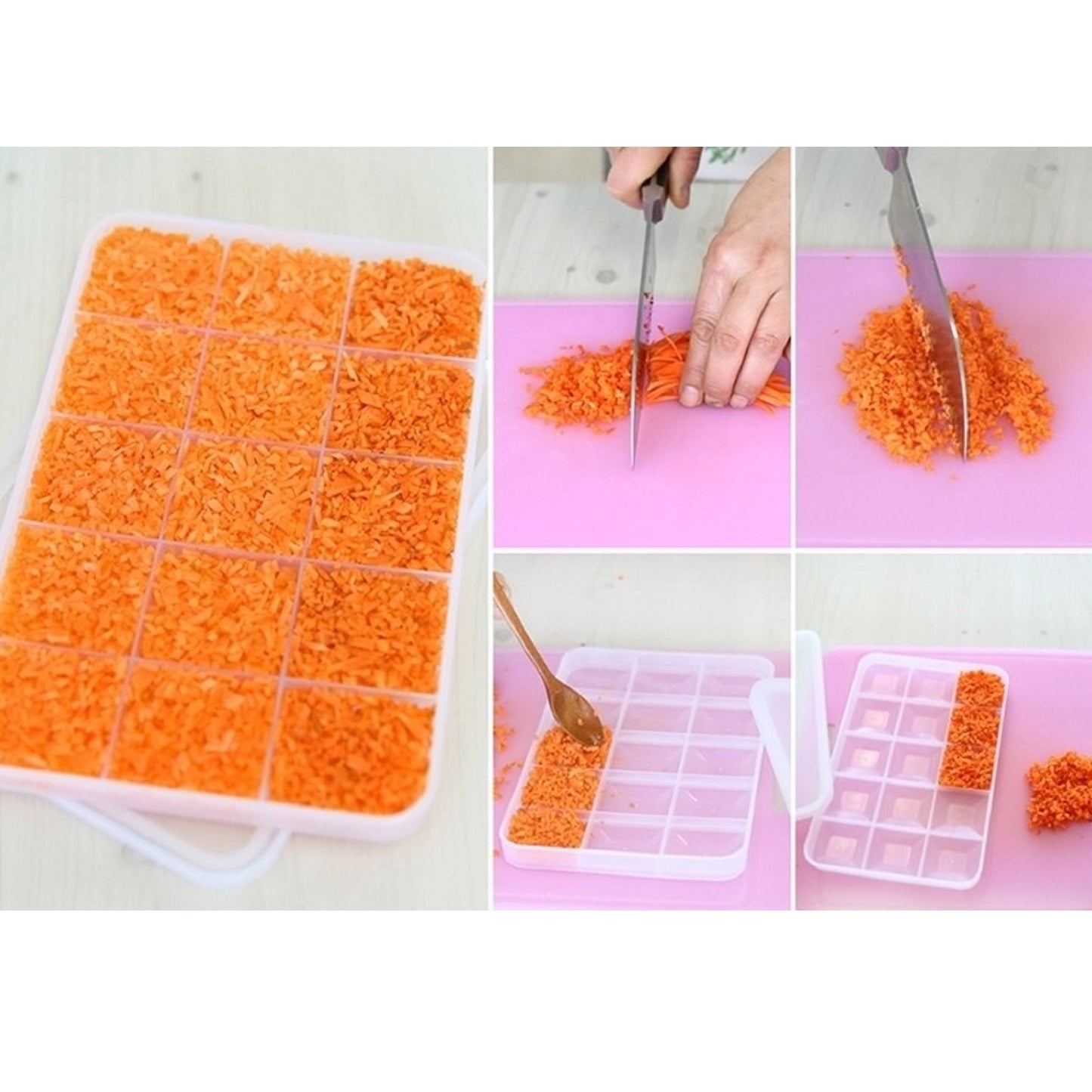 シリクック ニンニク野菜冷蔵庫小分容器 冷凍庫食品保存容器 韓国収納コンテナーBPAフリー(5個)