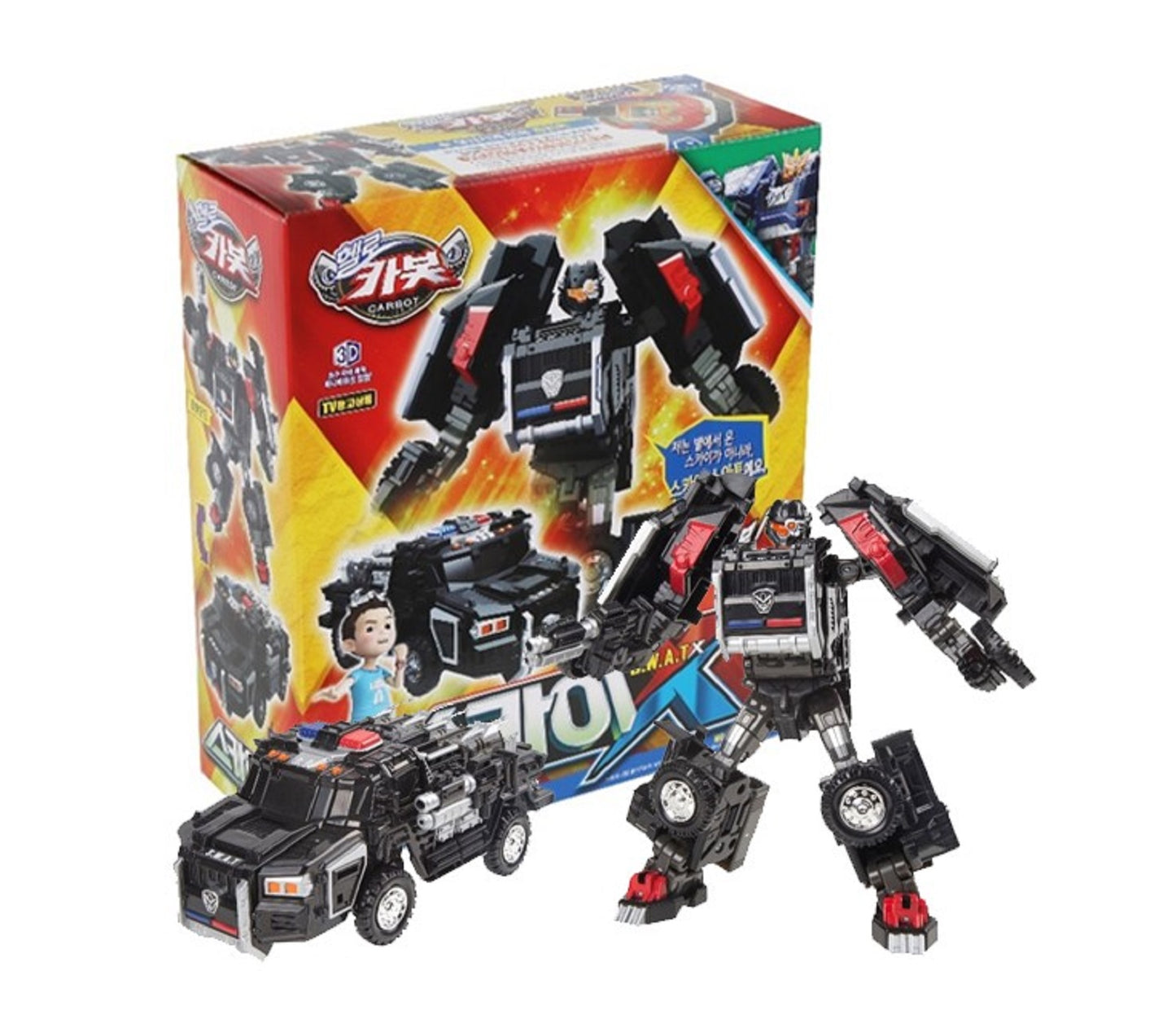 ハローカーボット スカイスワットX 変身 おもちゃロボット玩具 アクションフィギュア Hello Carbot Sky Swat X