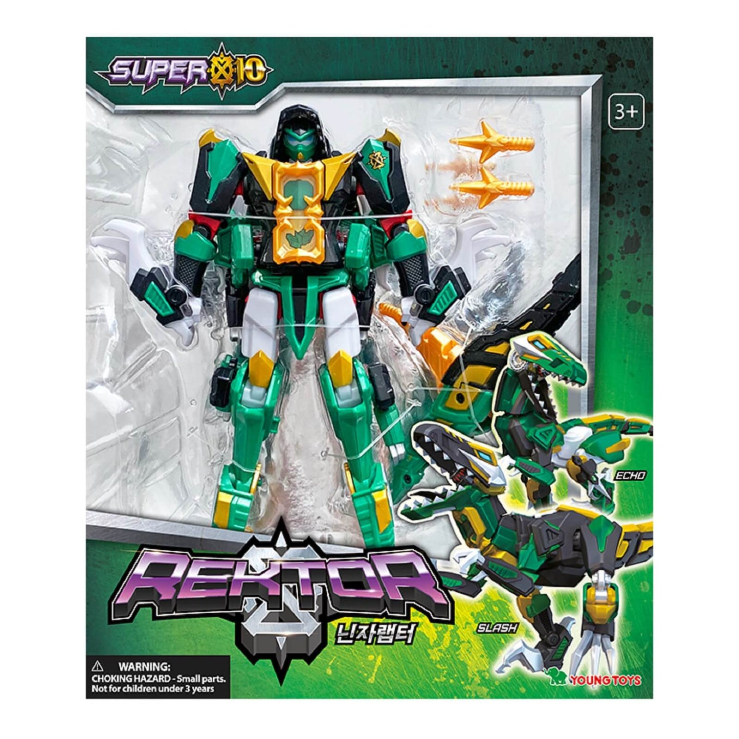 スーパーテン レクター 忍者ラプター韓国恐竜変身ロボットおもちゃ玩具 Super10 Rektor Ninja Reptor