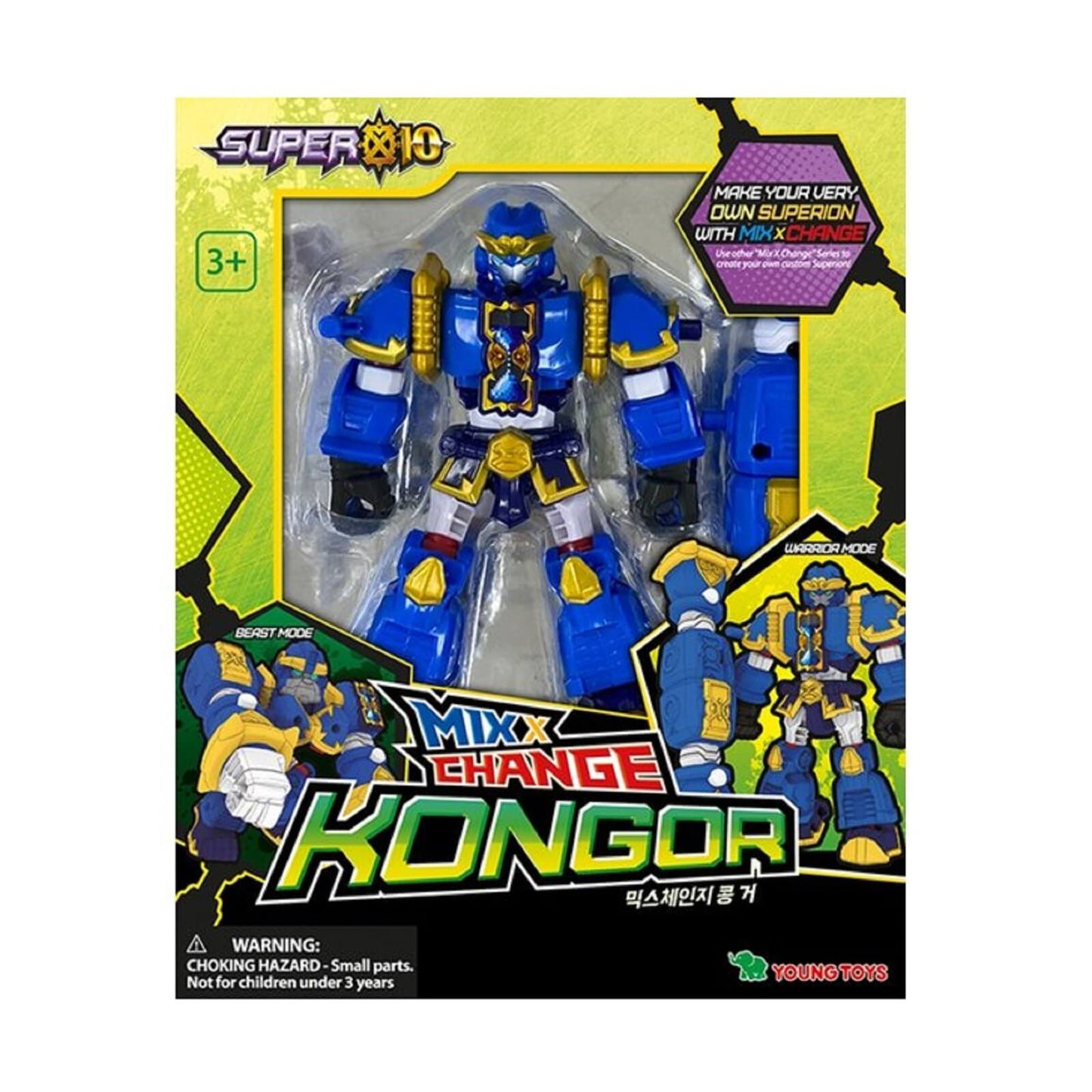 スーパーテン ミックスチェンジ コンガー ゴリラロボット韓国変身ロボットおもちゃ玩具 Super10 Mix Change Kongor