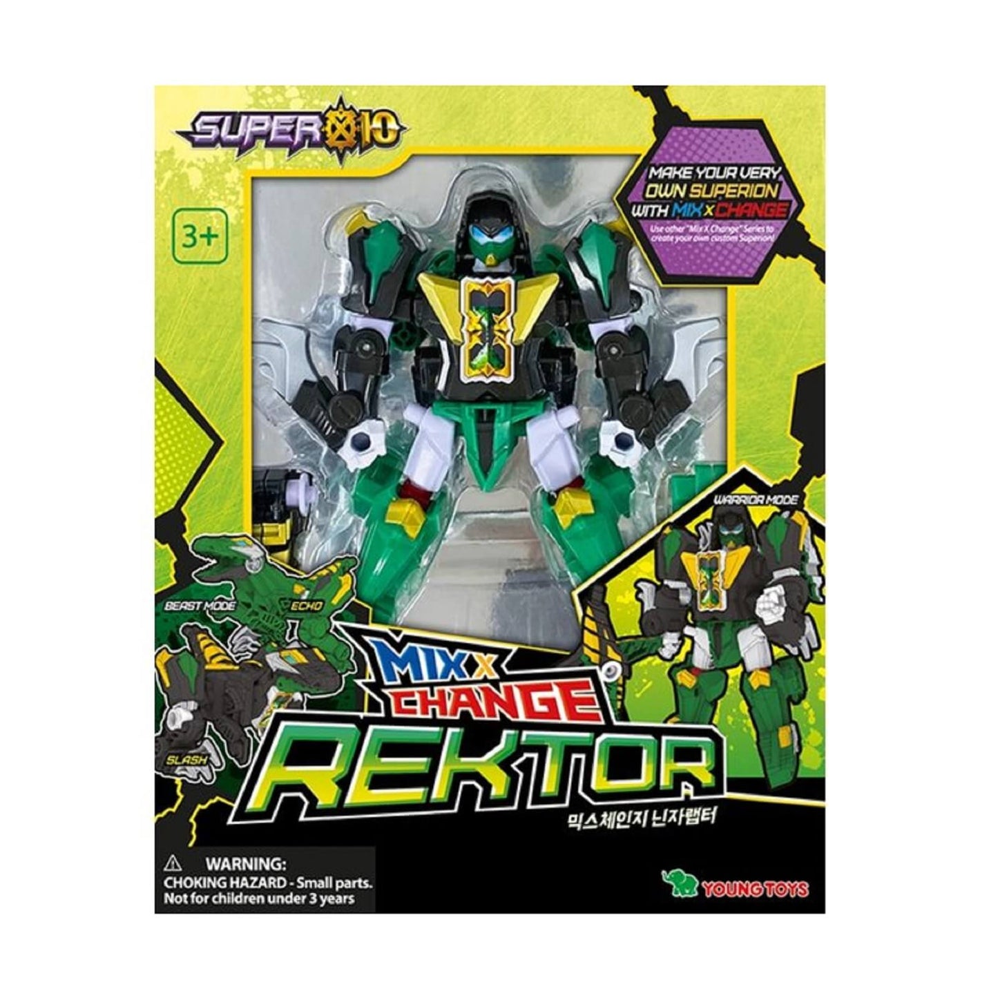 スーパーテン ミックスチェンジ レクター忍者ラプター韓国恐竜変身ロボットおもちゃ玩具 Super10 Mix Change Rektor Ninja Reptor