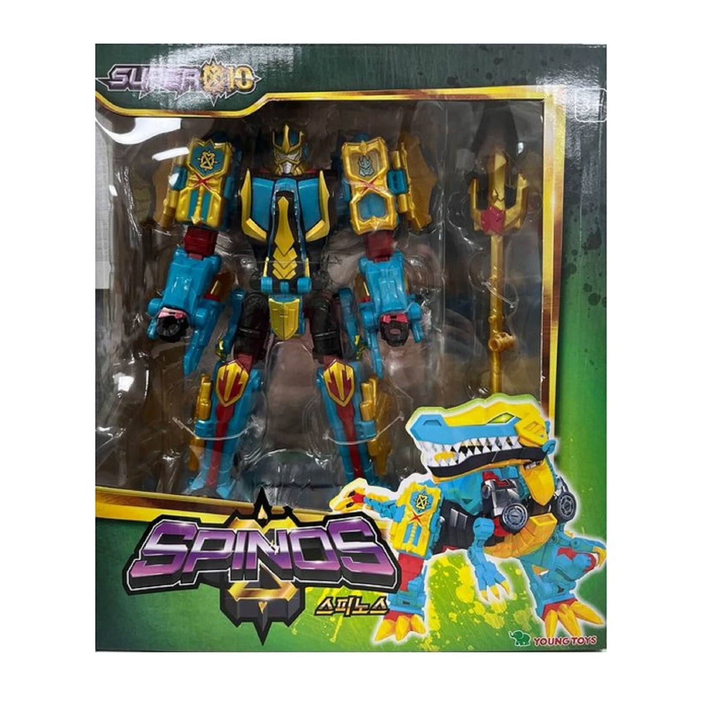 スーパーテン スピノス恐竜スピノサウルス ロボット韓国変身ロボットおもちゃ玩具 Super10 Spinos