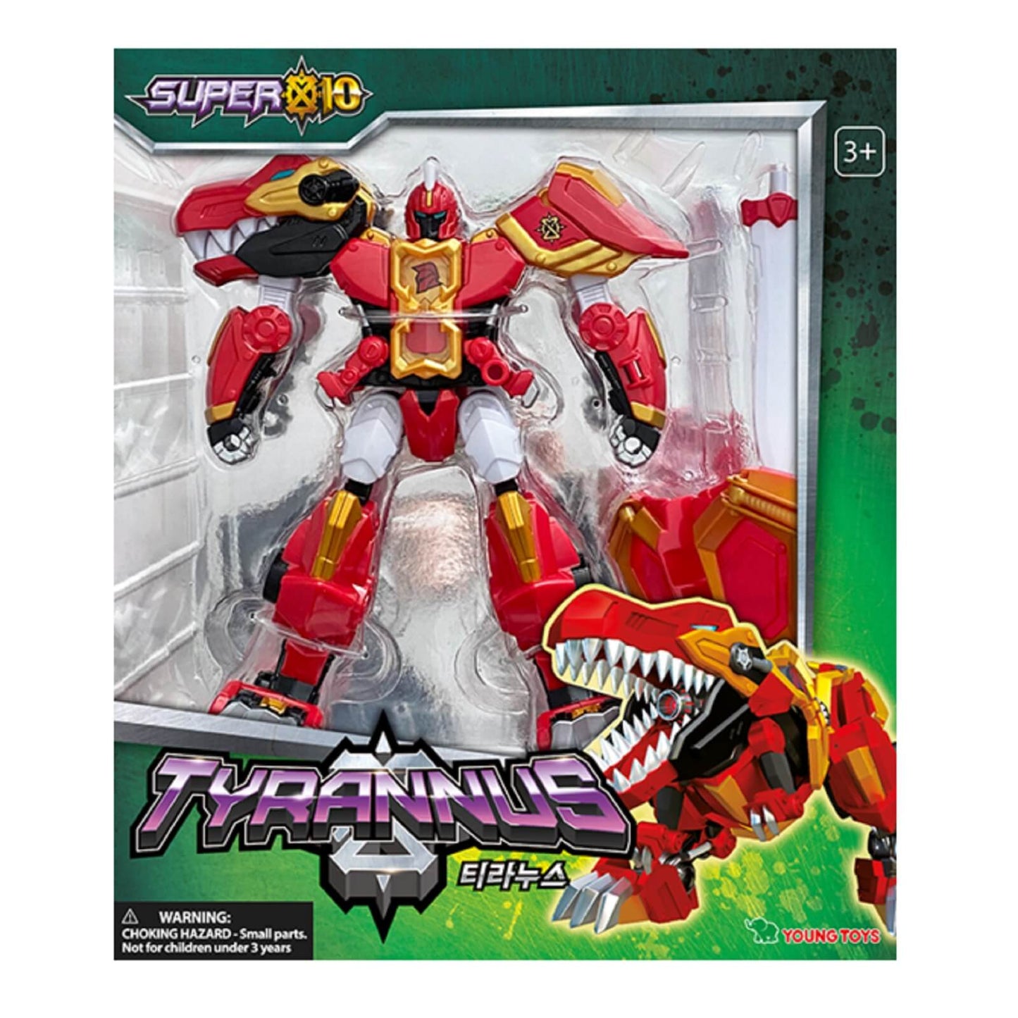 スーパーテン ティラヌス恐竜ティラノサウルスロボット韓国変身ロボットおもちゃ玩具 Super10 Tyrannus