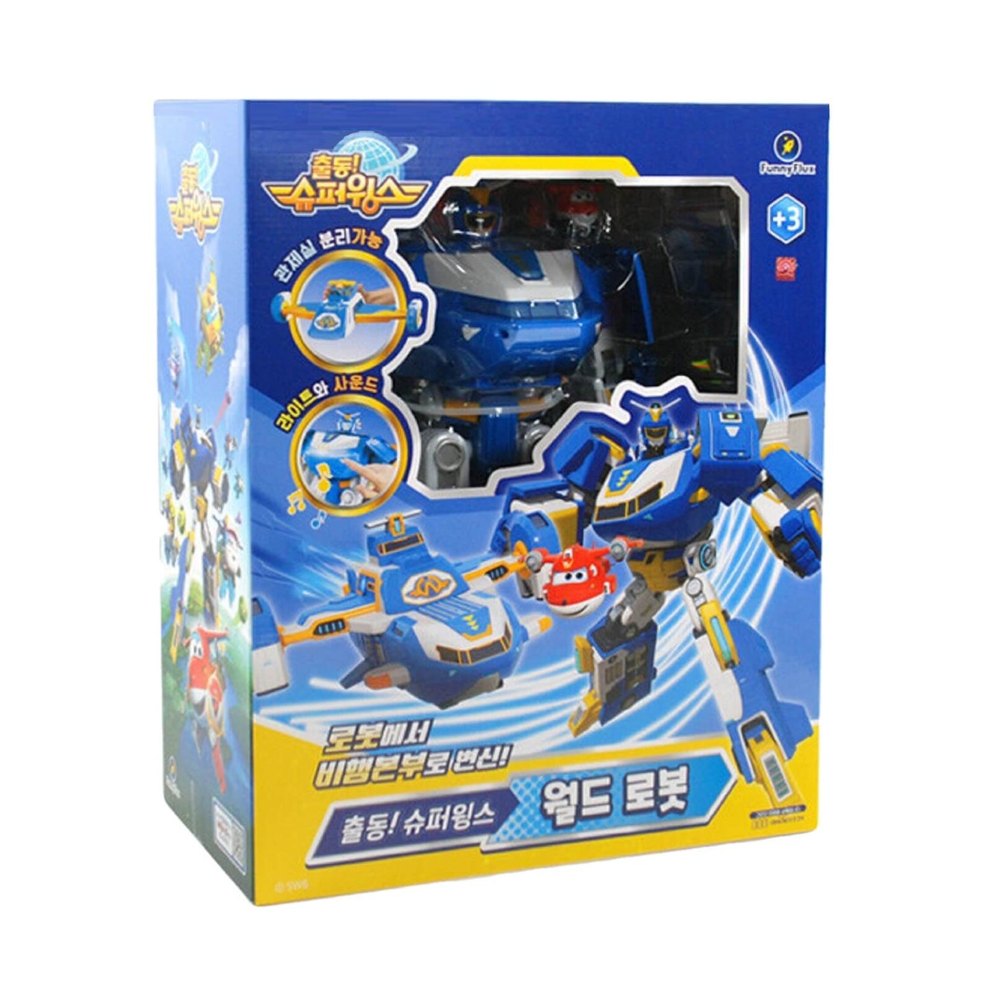 スーパーウィングス ワールドロボット韓国飛行船ビヒクル変身ロボット玩具 Super Wings World Robot