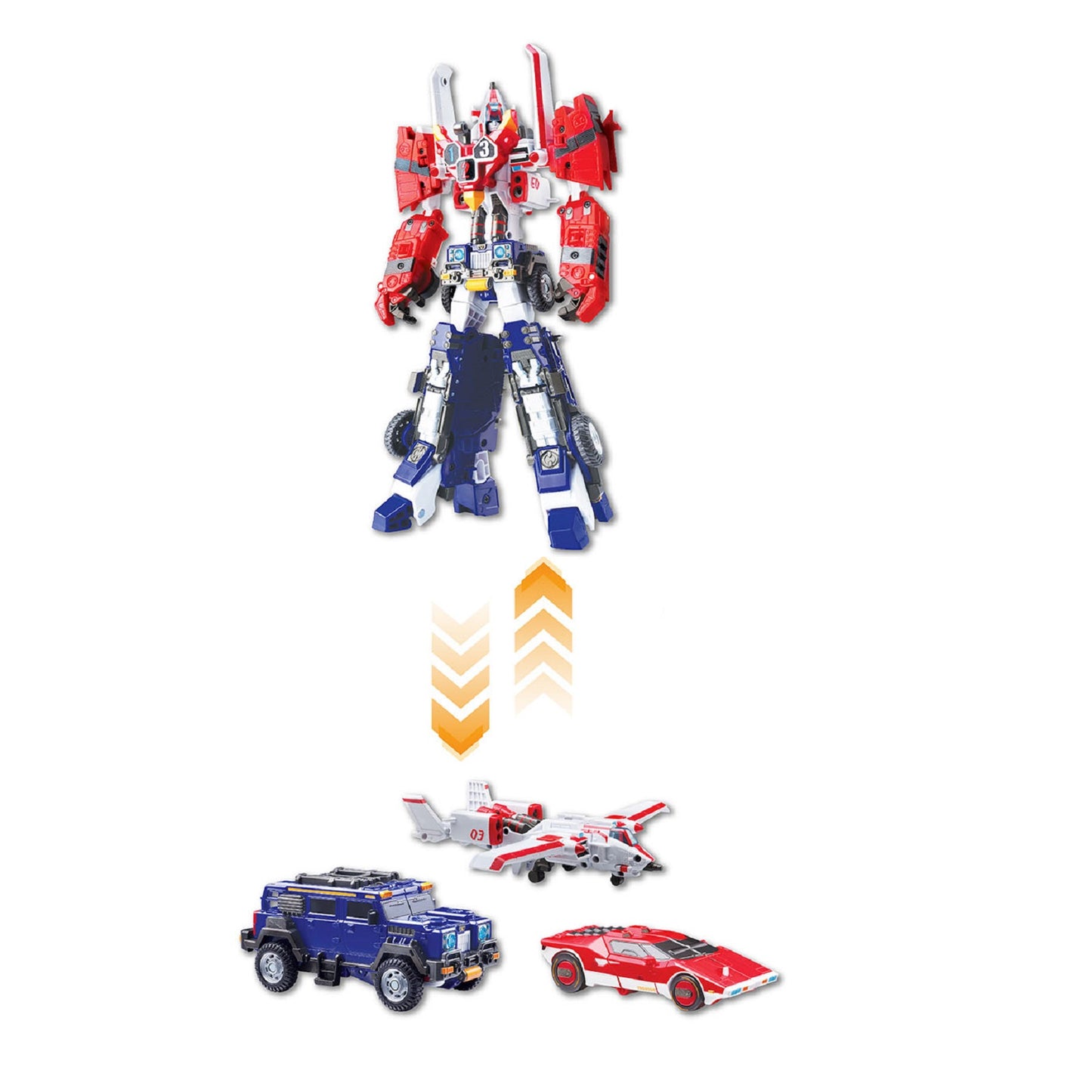 トボットV タイタンV 韓国三段変身ロボットおもちゃタキオンジェットサンダーワイルドチーフビークル