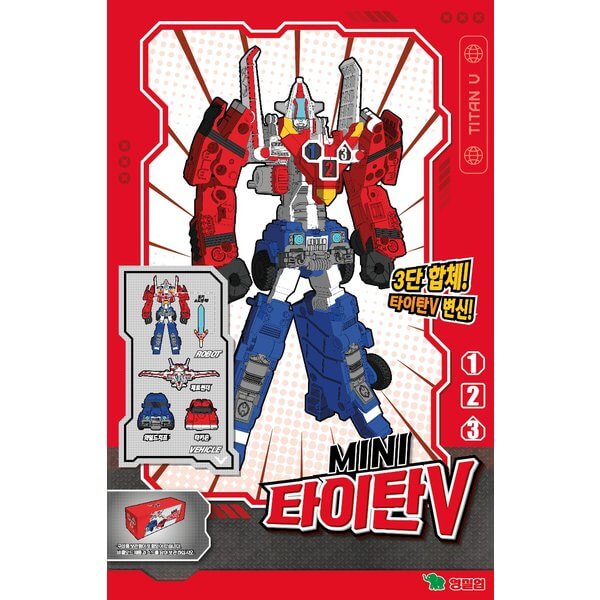 トボット ミニ タイタンV 韓国ビヒクル自動車変身ロボット おもちゃ アクションフィギュア ジェットサンダー ワイルドチーフ タキオン