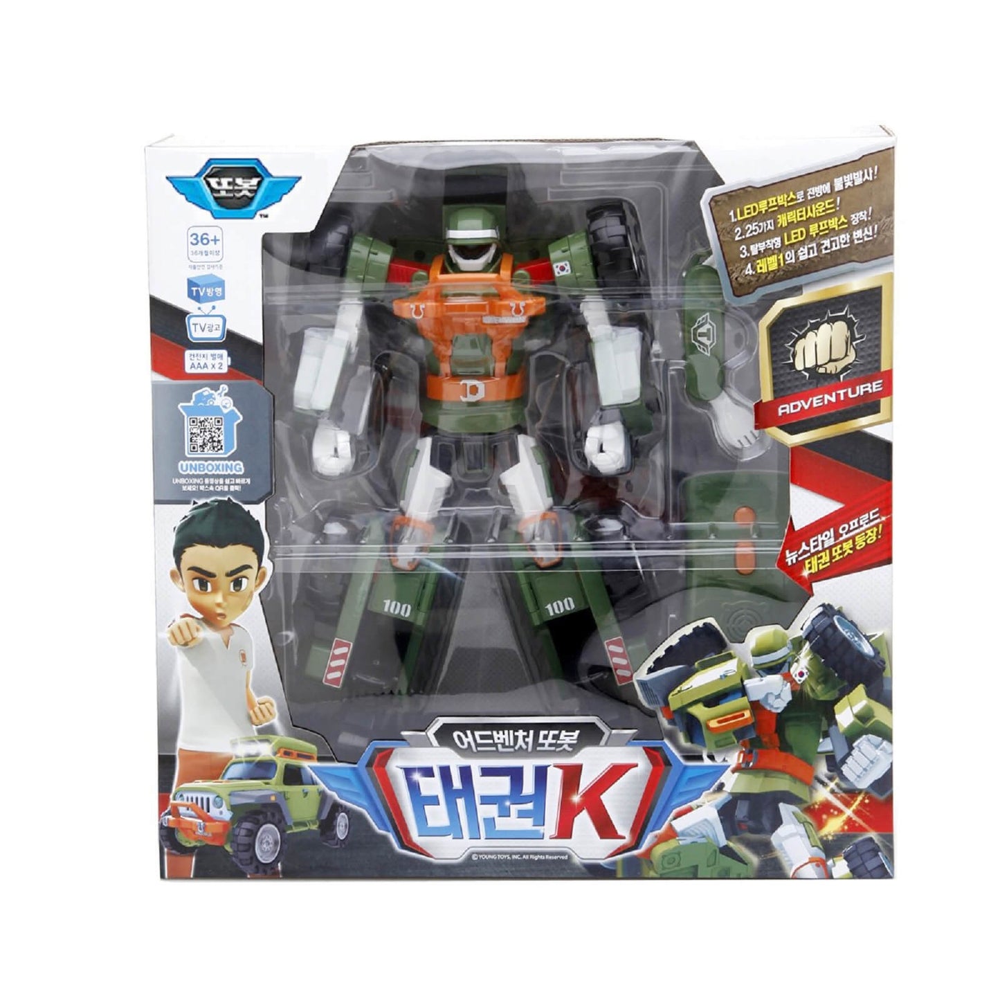 トボット テコンK アドベンチャー トボット自動車韓国変身ロボットおもちゃ Tobot Taekwon K