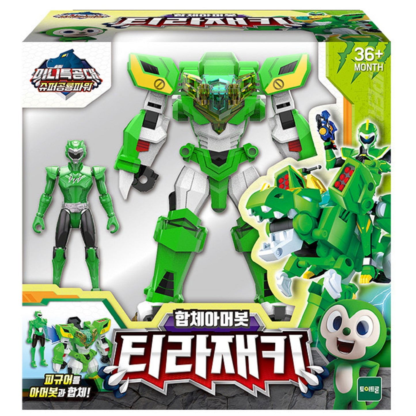 ミニフォース ミニ特攻隊 ティラジャッキー スーパー恐竜パワー パート2韓国変身ロボット