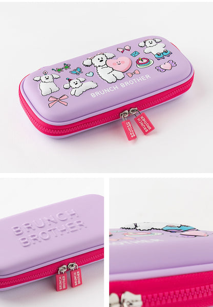 ブランチブラザー 韓国 小型 ペンケース ペンポーチ 可愛い 犬 キャラクター ペーパー 筆箱 グルミ ステーショナリー