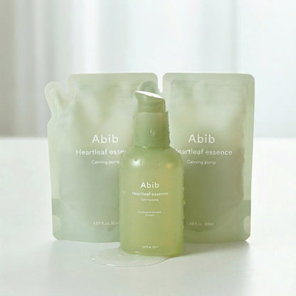 アビブ ドクダミエッセンスカーミングポンプ 150mlセット 本品50ml+詰替50ml×2袋 美容液 保湿 韓国コスメ 正規品