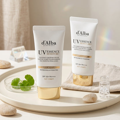 ダルバ スーパーモイスチャーエッセンスサンクリーム 65ml×2 2個セット SPF50+ PA++++ 日焼け止め サンクリーム 保湿 UVケア 化粧下地 韓国コスメ スキンケア 乾燥肌 ツヤ肌