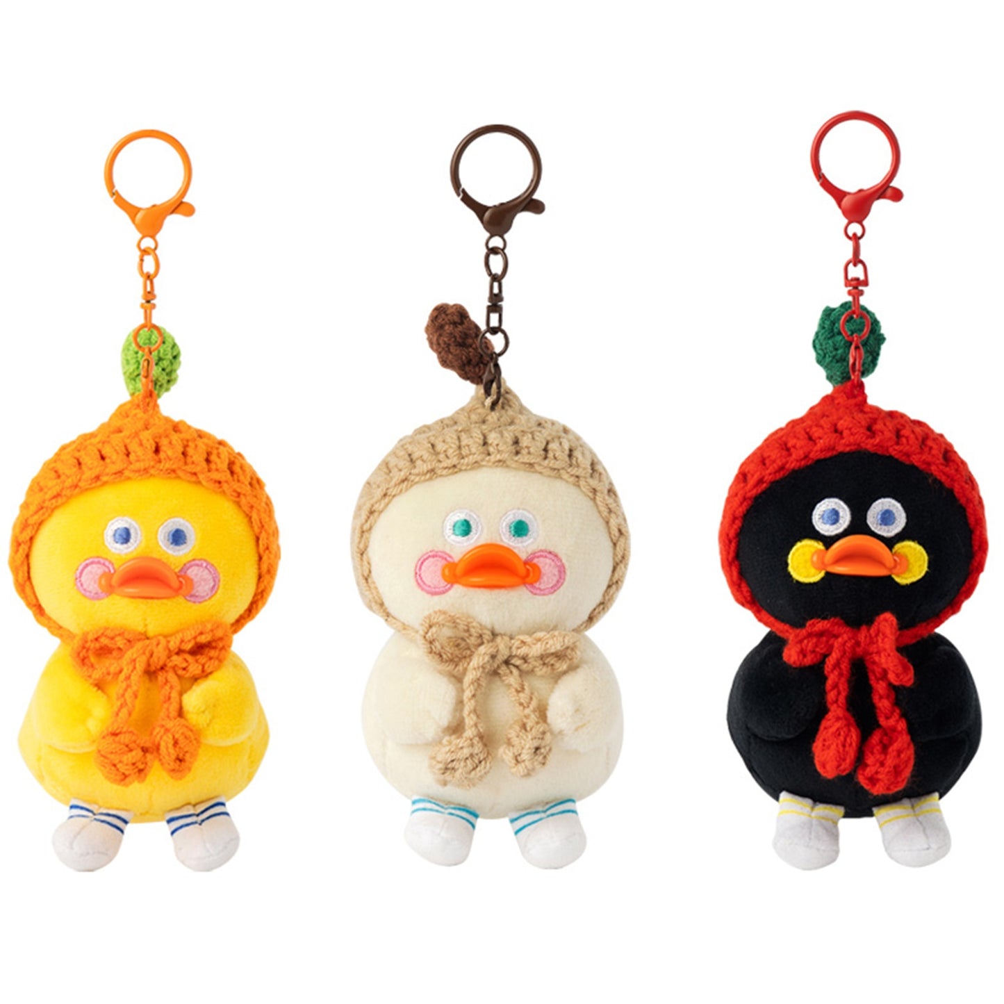 ブランチブラザー 韓国 ダック キャラクター ぬいぐるみ キーホルダー キーリング キーカバー かわいい オリジナル バッグチャーム 3色展開