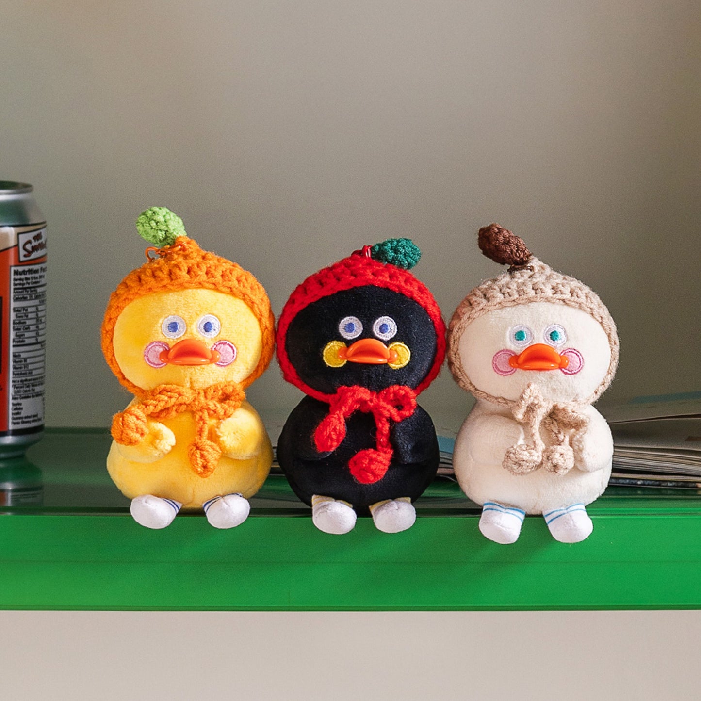 ブランチブラザー 韓国 ダック キャラクター ぬいぐるみ キーホルダー キーリング キーカバー かわいい オリジナル バッグチャーム 3色展開
