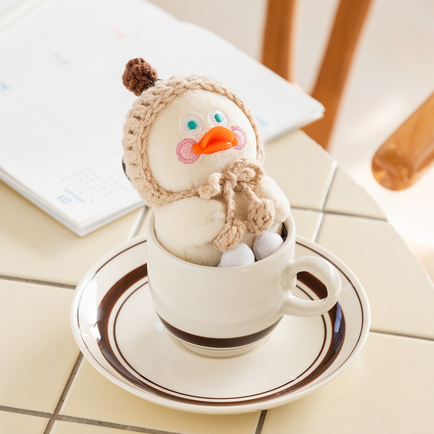 ブランチブラザー 韓国 ダック キャラクター ぬいぐるみ キーホルダー キーリング キーカバー かわいい オリジナル バッグチャーム 3色展開