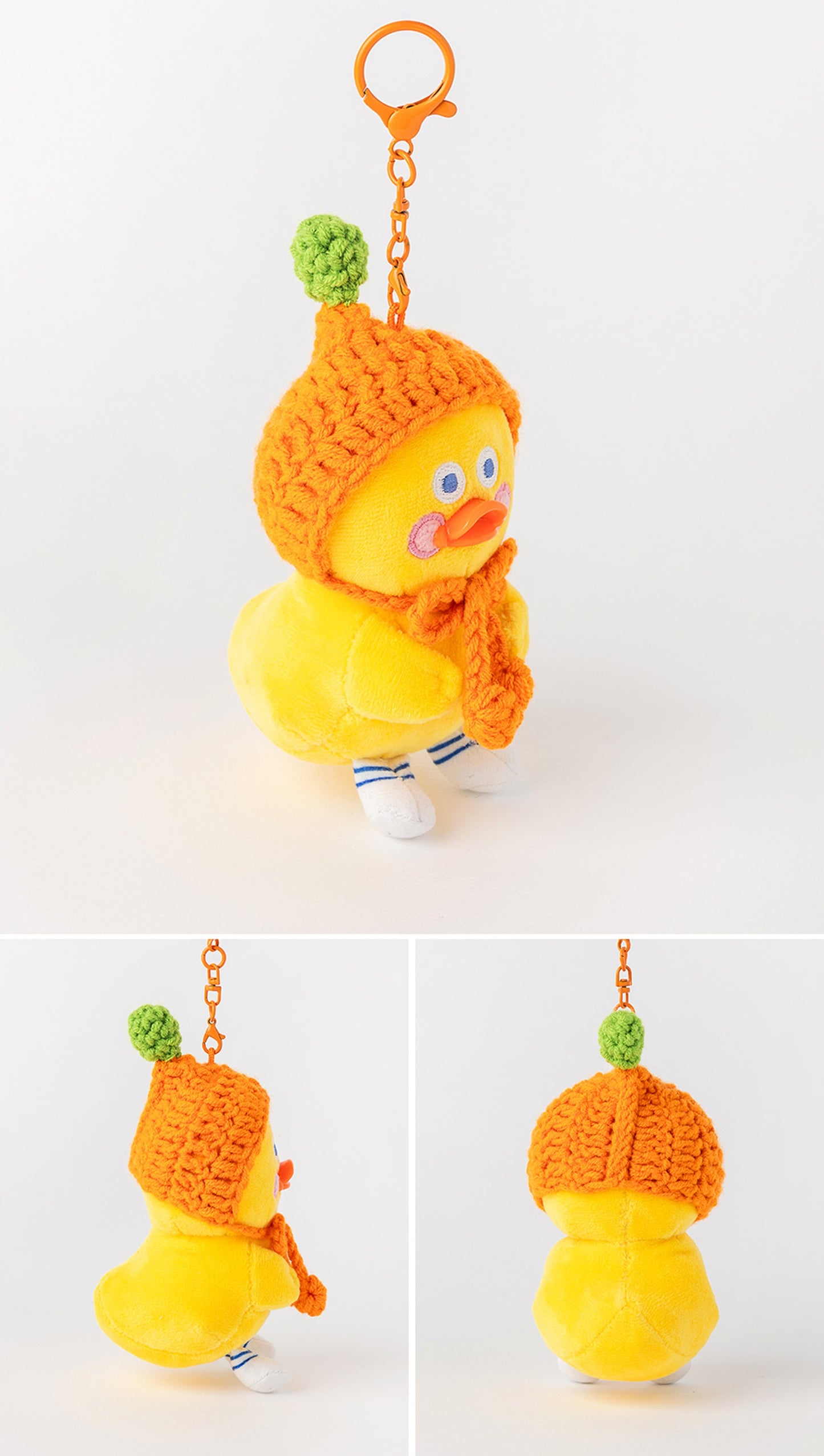 ブランチブラザー 韓国 ダック キャラクター ぬいぐるみ キーホルダー キーリング キーカバー かわいい オリジナル バッグチャーム 3色展開