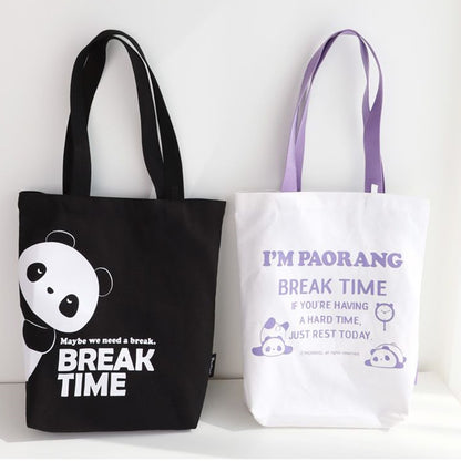パオラン 韓国 キャラクター エコバッグ ショルダーバッグ トートバッグ ショッピングバッグ サブバッグ キャンバスバッグ 軽量バッグ