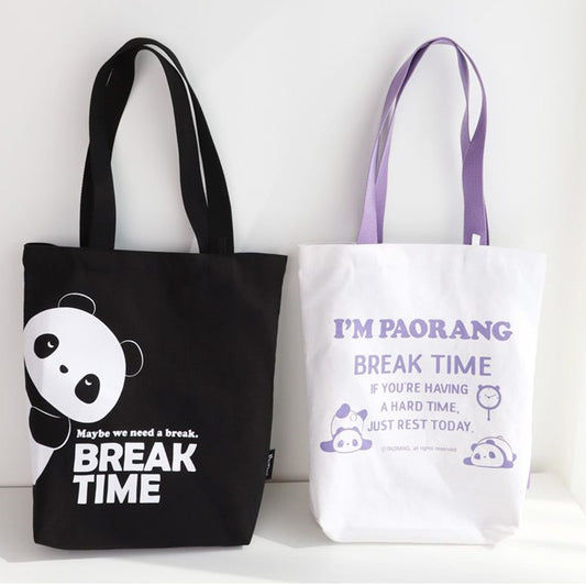 パオラン 韓国 キャラクター エコバッグ ショルダーバッグ トートバッグ ショッピングバッグ サブバッグ キャンバスバッグ 軽量バッグ